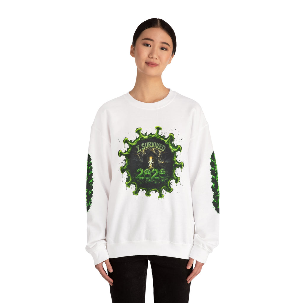 I Survived 2020 — Director's Cut S1:E5 "Delivery Doomsday" | Pandemic Edition Unisex Heavy Blend™ Crewneck Sweatshirt