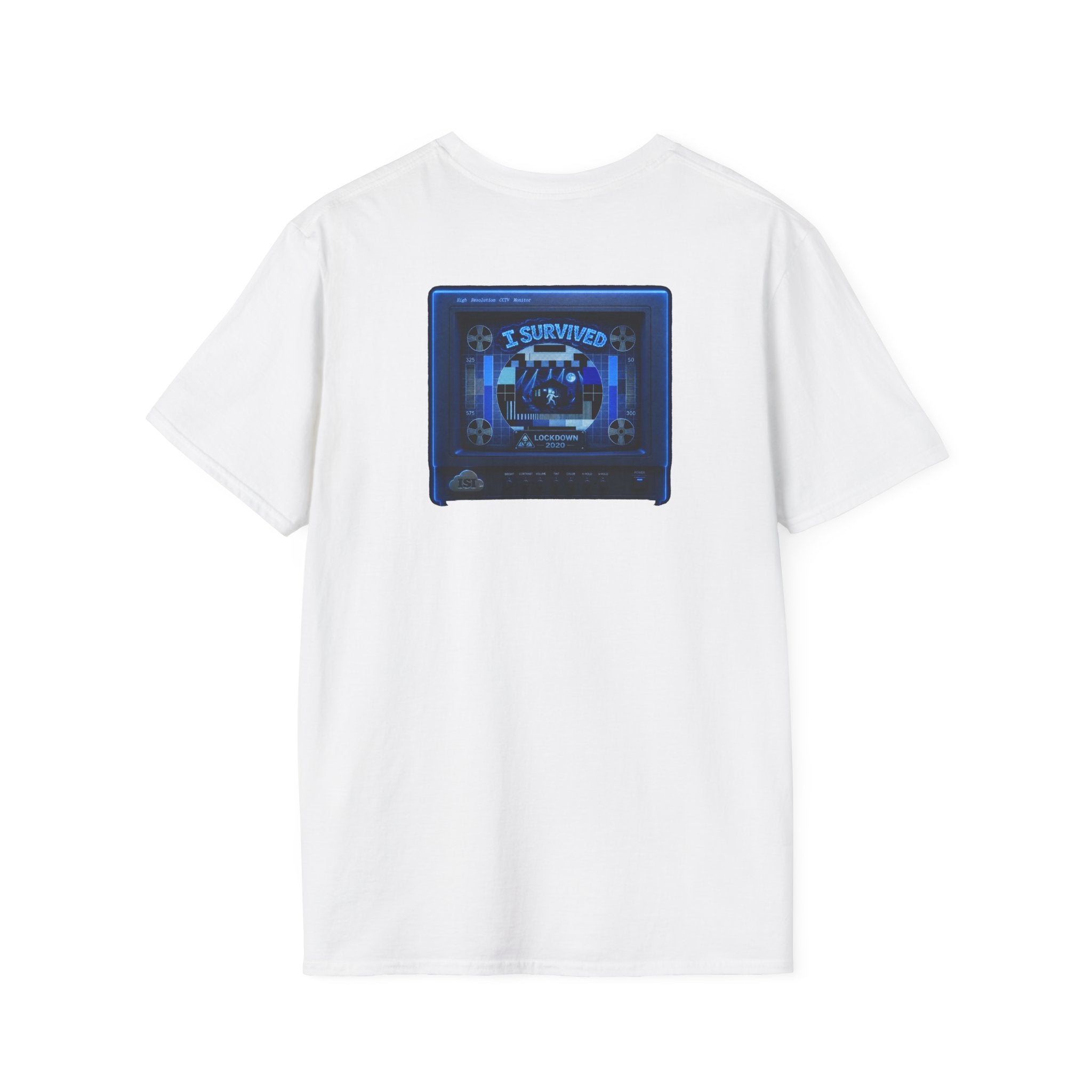 I Survived 2020 — "Please Stand By" Test Pattern Tee Lockdown Edition Summer Exclusive Unisex Softstyle T-Shirt
