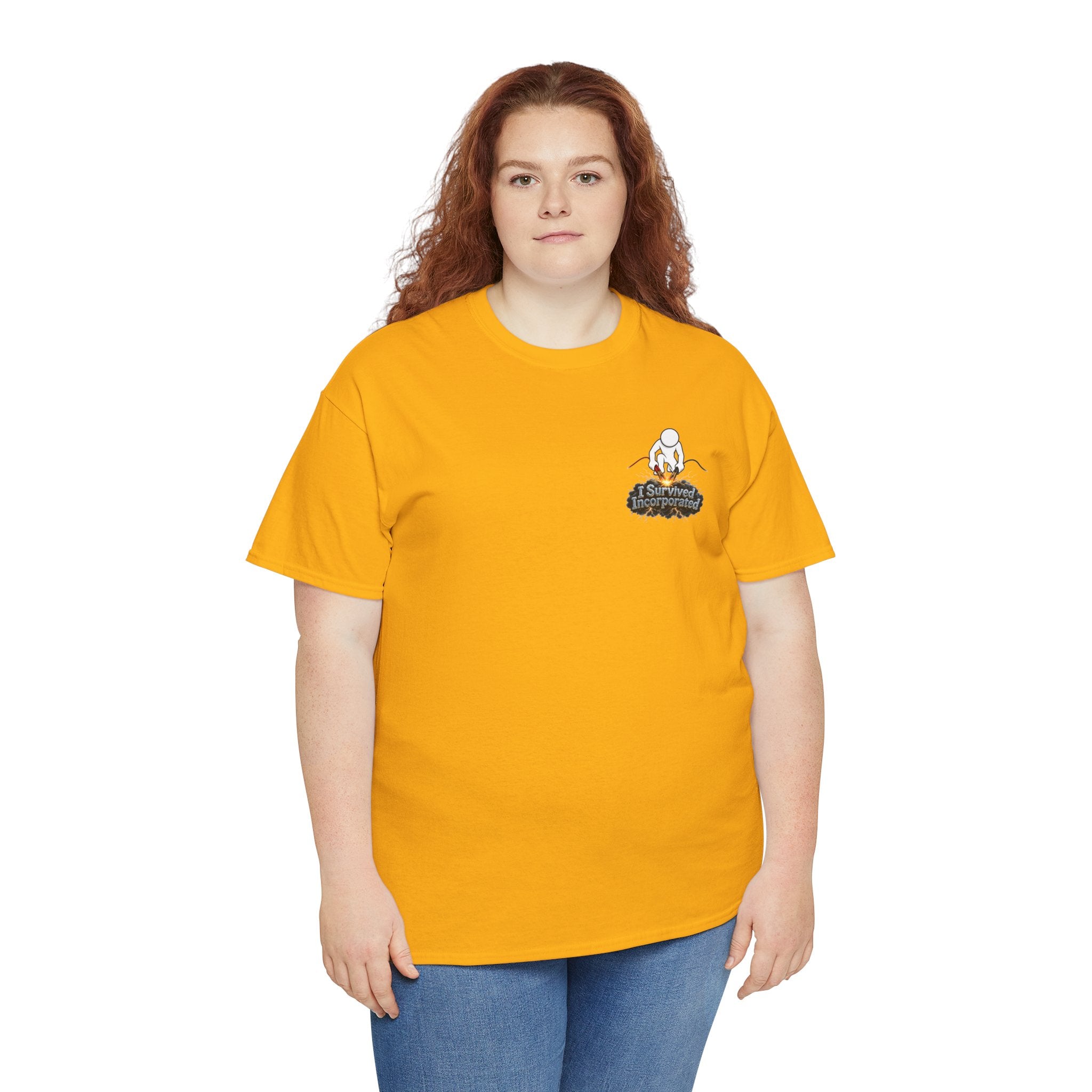 I Survived 2020 — "Please Stand By" Test Pattern Tee Summer Premier Unisex Heavy Cotton Tee