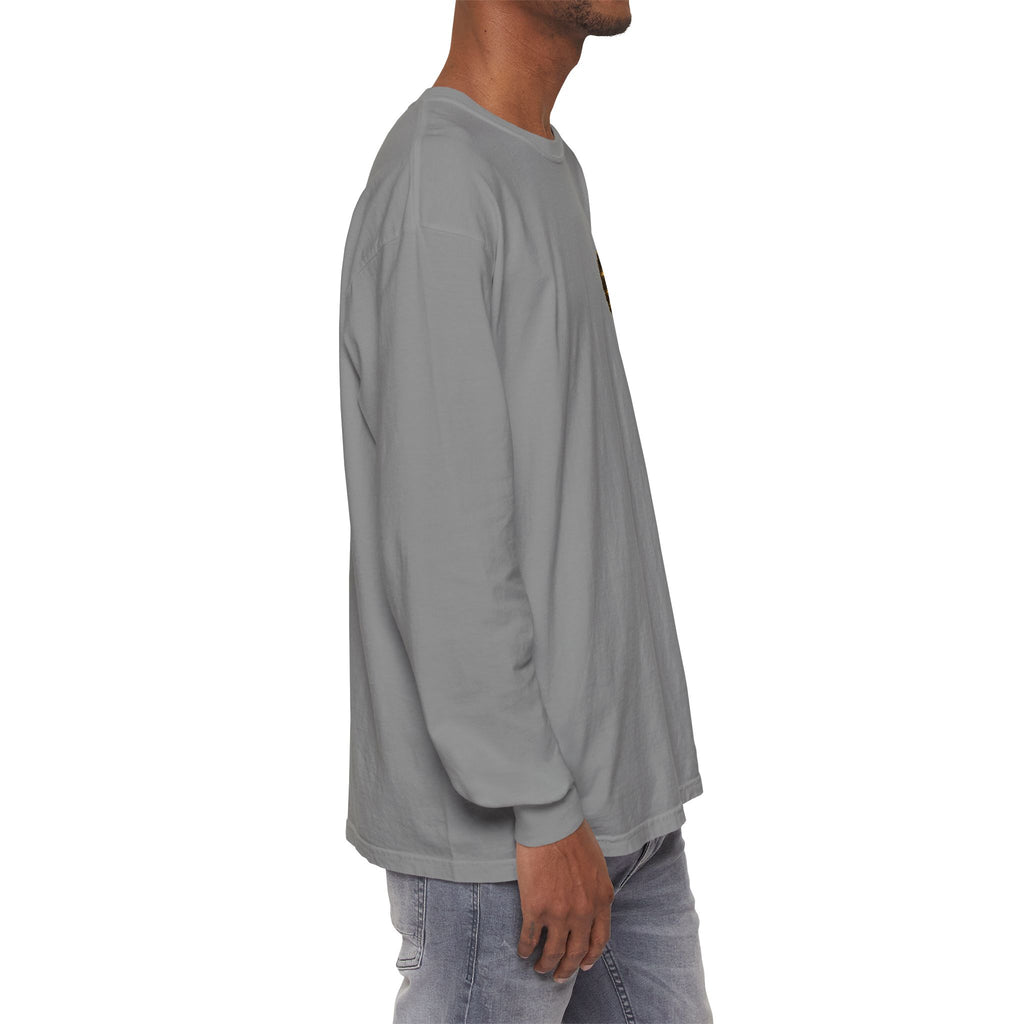 I Survived 2020 — "No Signal" Test Pattern Tee Alien Broadcast Finale Summer Premiere Garment-Dyed Long Sleeve T-Shirt