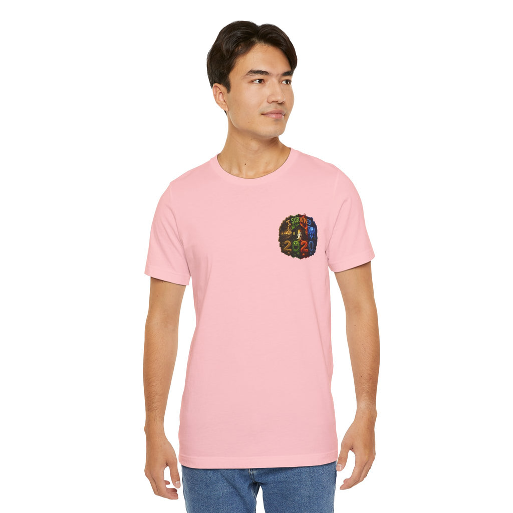 I Survived 2020 — "No Signal" Test Pattern Tee Alien Broadcast Finale Summer Premiere Unisex Jersey Short Sleeve Tee