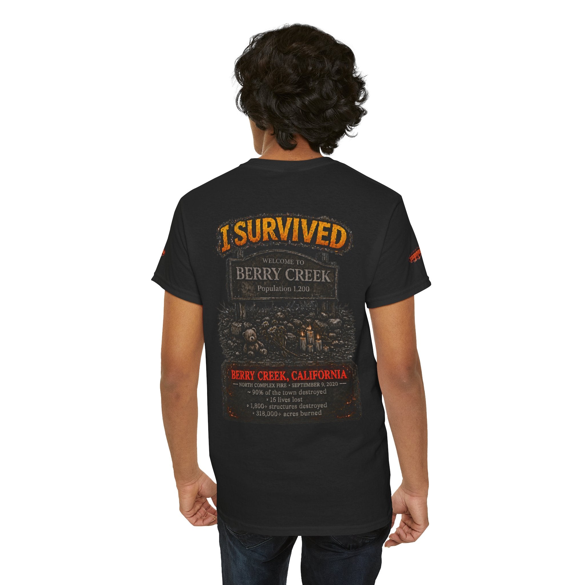 I Survived 2020 — Director's Cut S2:E1 "Berry Creek" | Wildfire Edition Memorial Unisex Heavy Cotton Tee (SPECIAL EDITION)