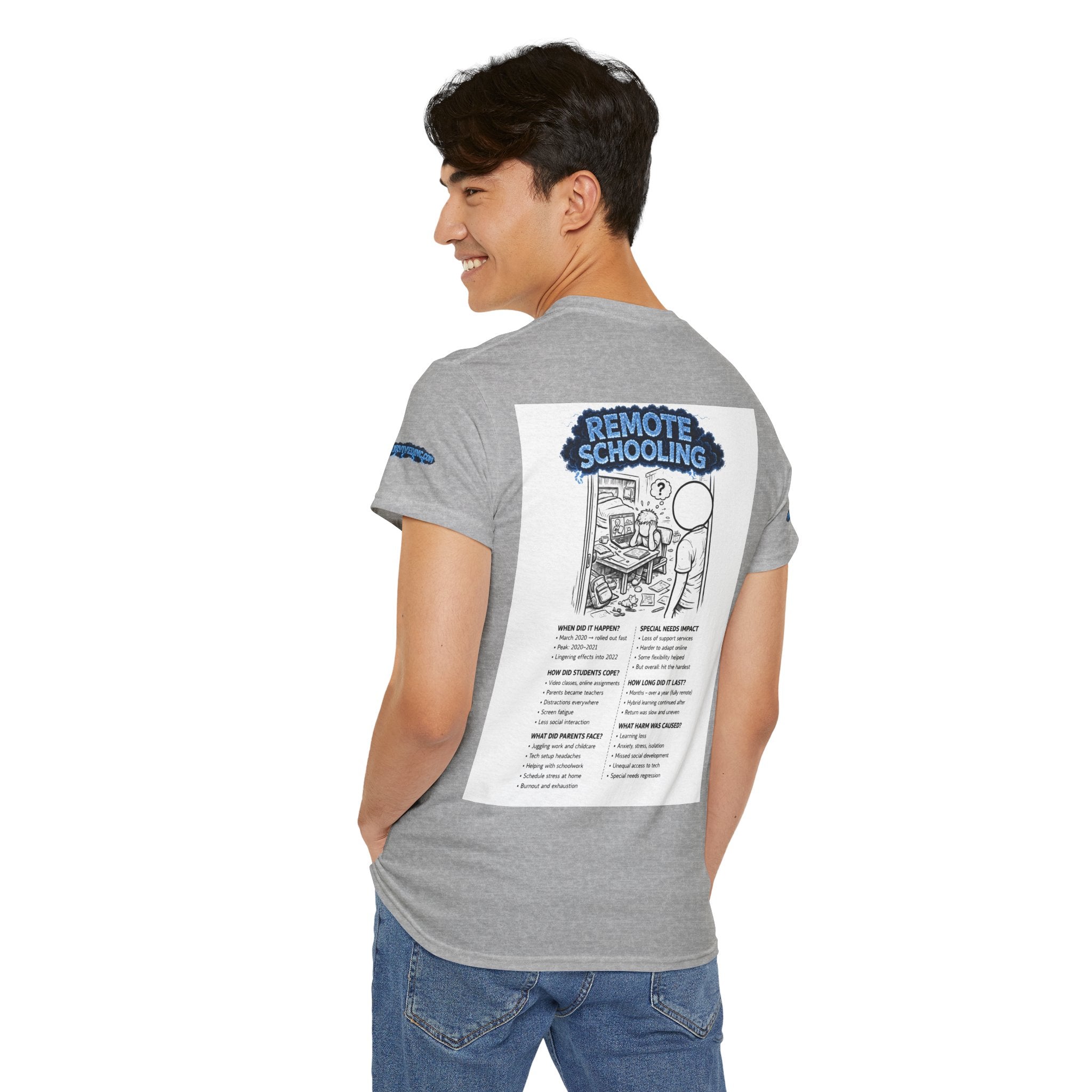 I Survived 2020 — Director's Cut S3:E3 "Remote Schooling" | Lockdown Edition Documentary Unisex Heavy Cotton Tee (SPECIAL EDITION)