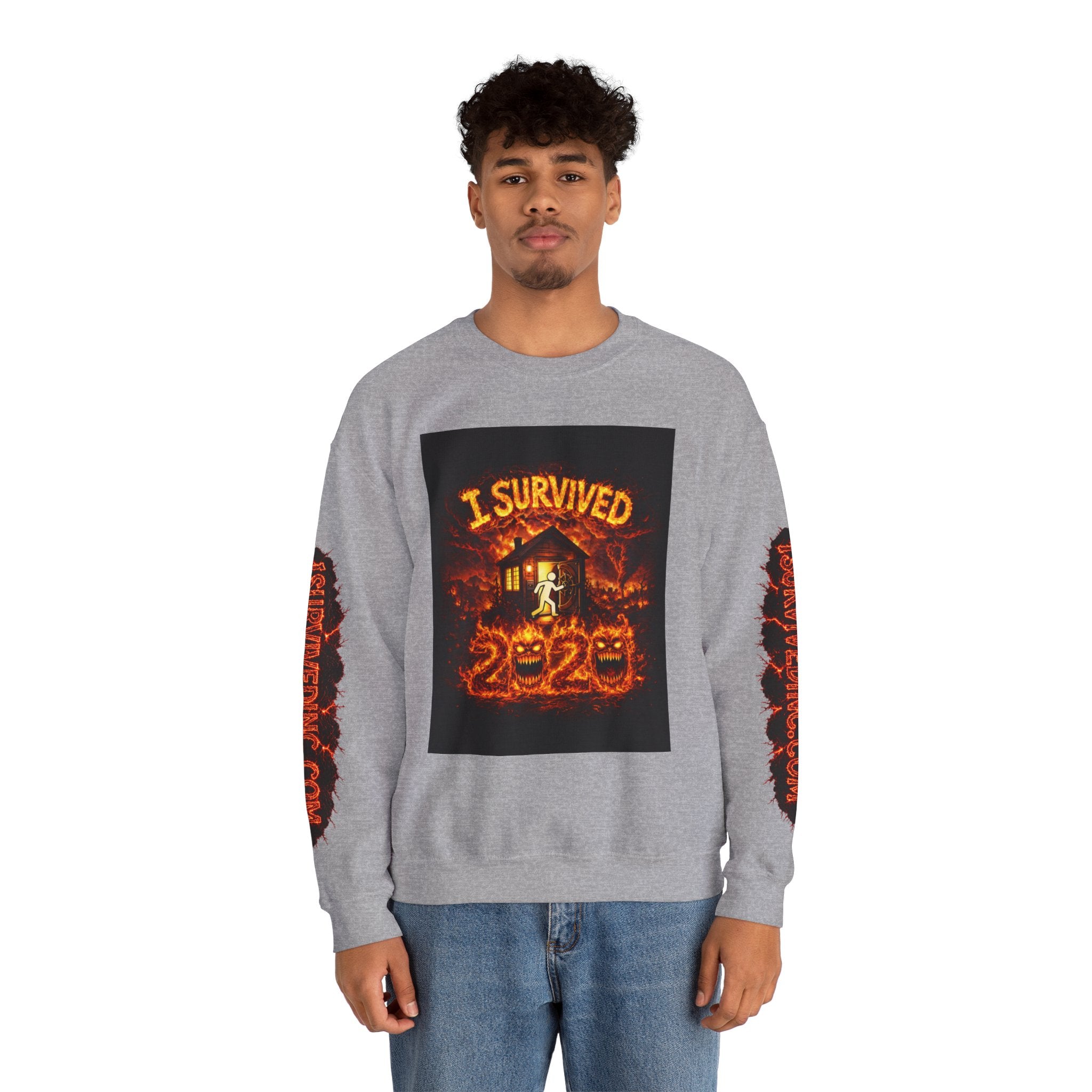 I Survived 2020 — WILDFIRES S2:E2: "The Bobcat Fire" Memorial Unisex Heavy Blend™ Crewneck Sweatshirt
