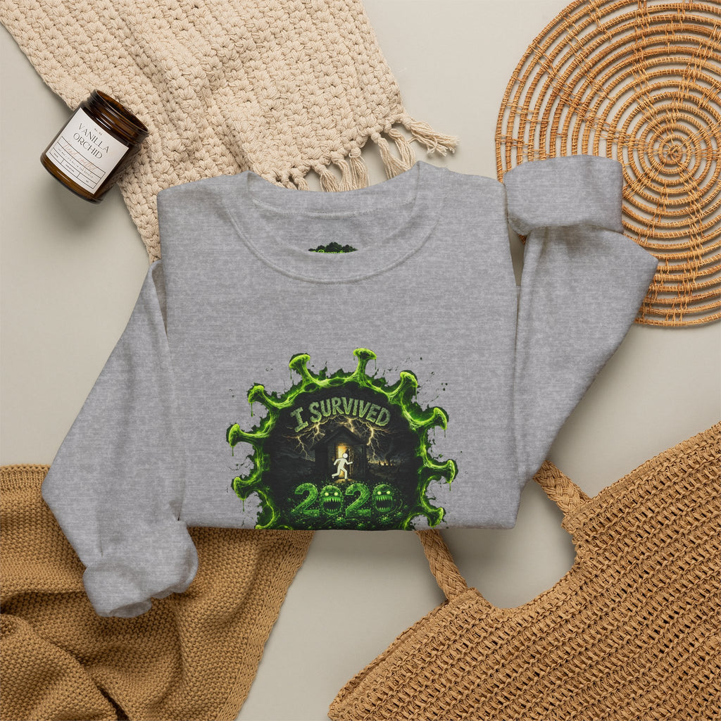 I Survived 2020 — PANDEMIC S1:E4: Director's Cut "Mask Madness" Unisex Heavy Blend™ Crewneck Sweatshirt
