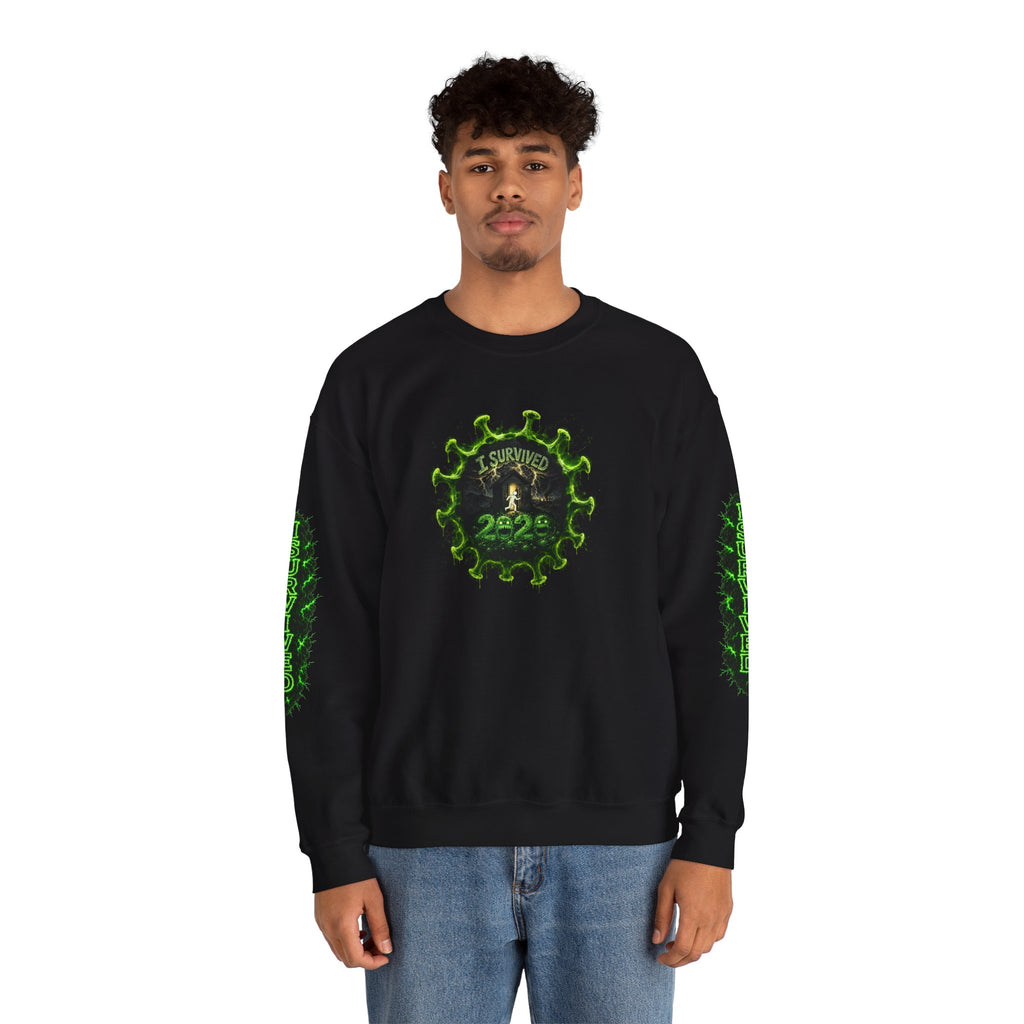 I Survived 2020 — PANDEMIC S1:E2: Director's Cut "The Coming of COVID" Unisex Heavy Blend™ Crewneck Sweatshirt