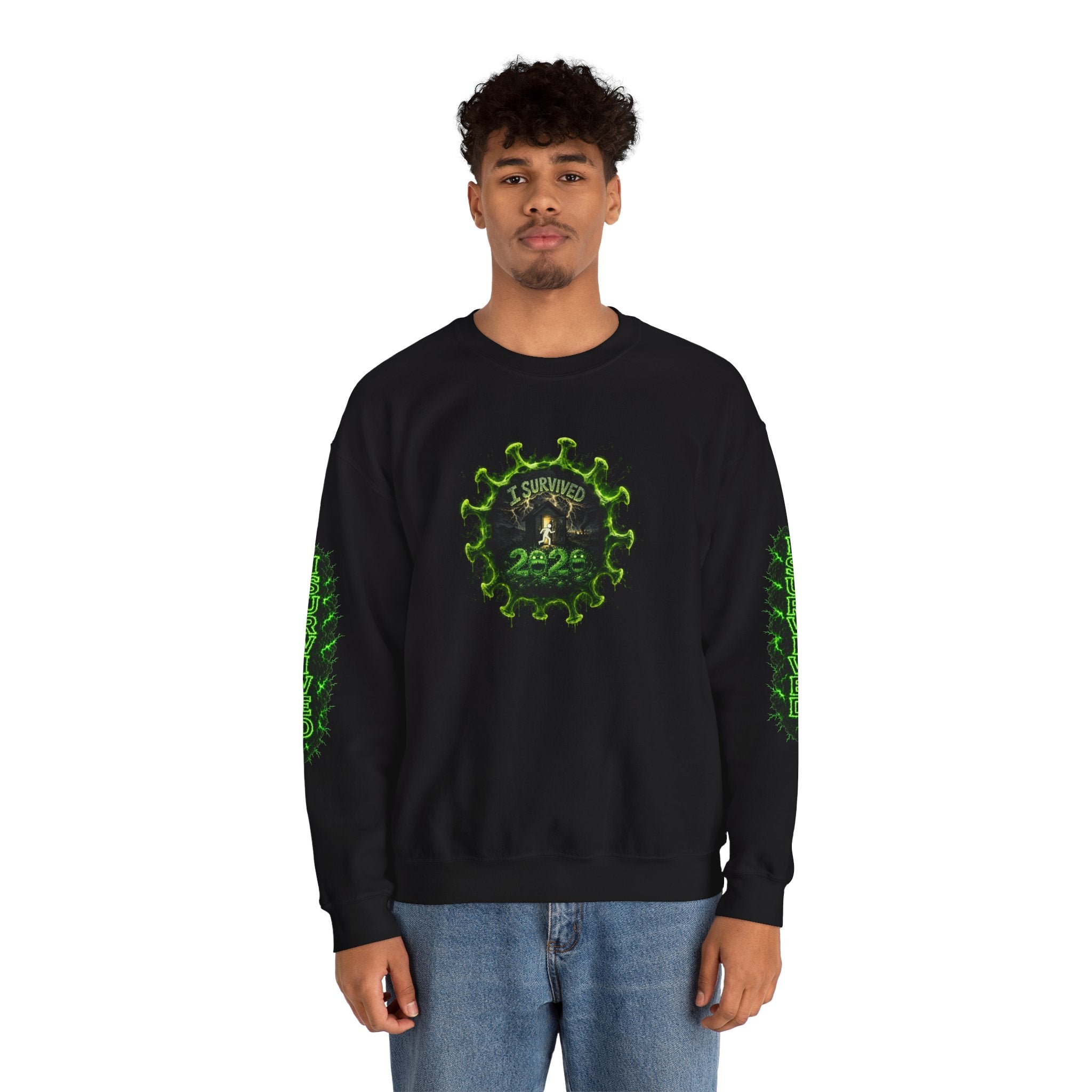 I Survived 2020 — PANDEMIC S1:E2: Director's Cut "The Coming of COVID" Unisex Heavy Blend™ Crewneck Sweatshirt