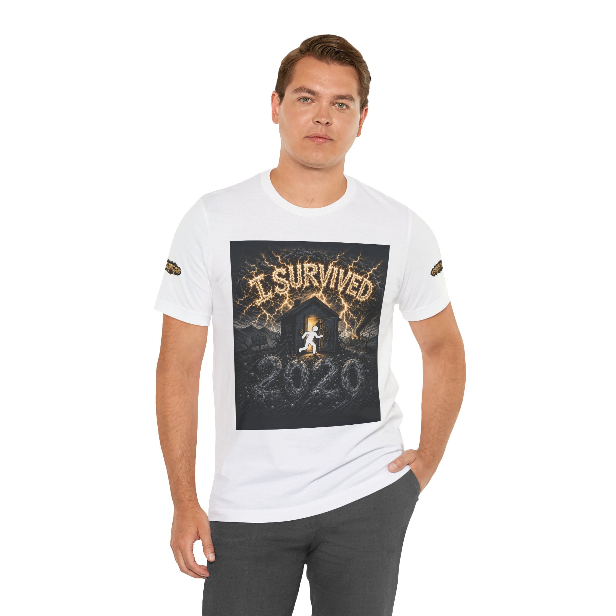 I Survived 2020 — Original Design Teaser Tee | Season 1 Premiere Drop Unisex Jersey Short Sleeve Tee