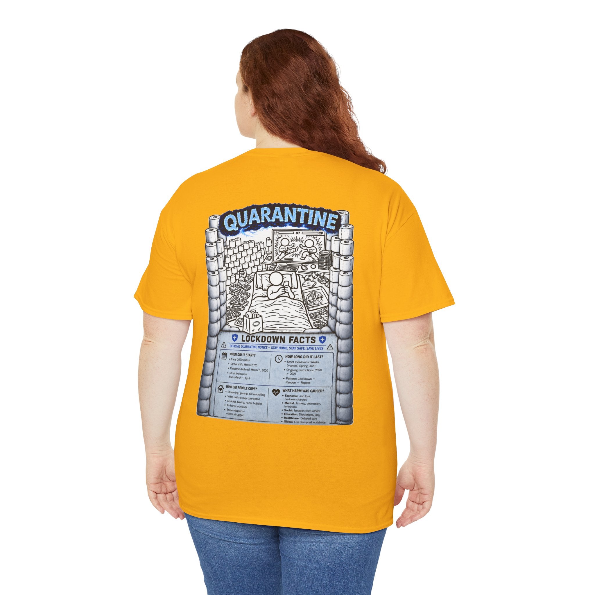 I Survived 2020 — LOCKDOWN S3:E1: Director's Cut "Quarantine" Unisex Heavy Cotton Tee