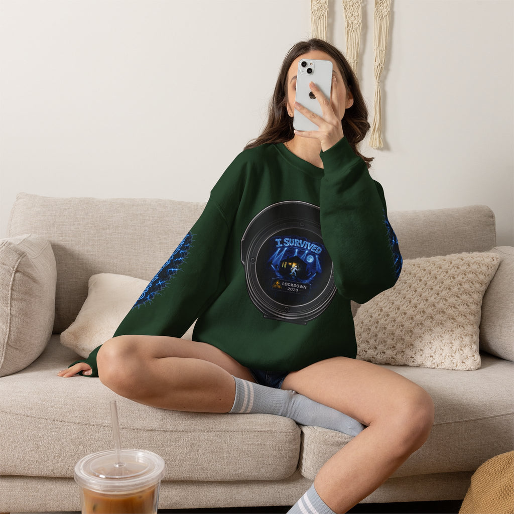 I Survived 2020 — Director's Cut S3:E3 "Remote Schooling" | Lockdown Edition Documentary Unisex Heavy Blend™ Crewneck Sweatshirt