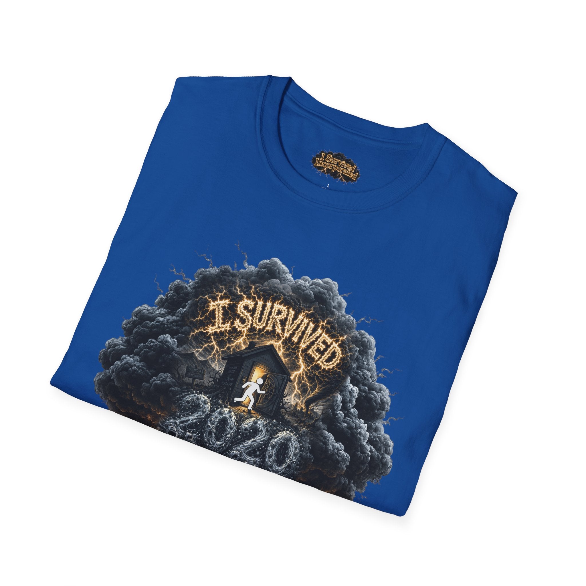 I Survived 2020 — Director's Cut Original Design Teaser Tee | Season 1 Premiere Drop Unisex Softstyle T-Shirt