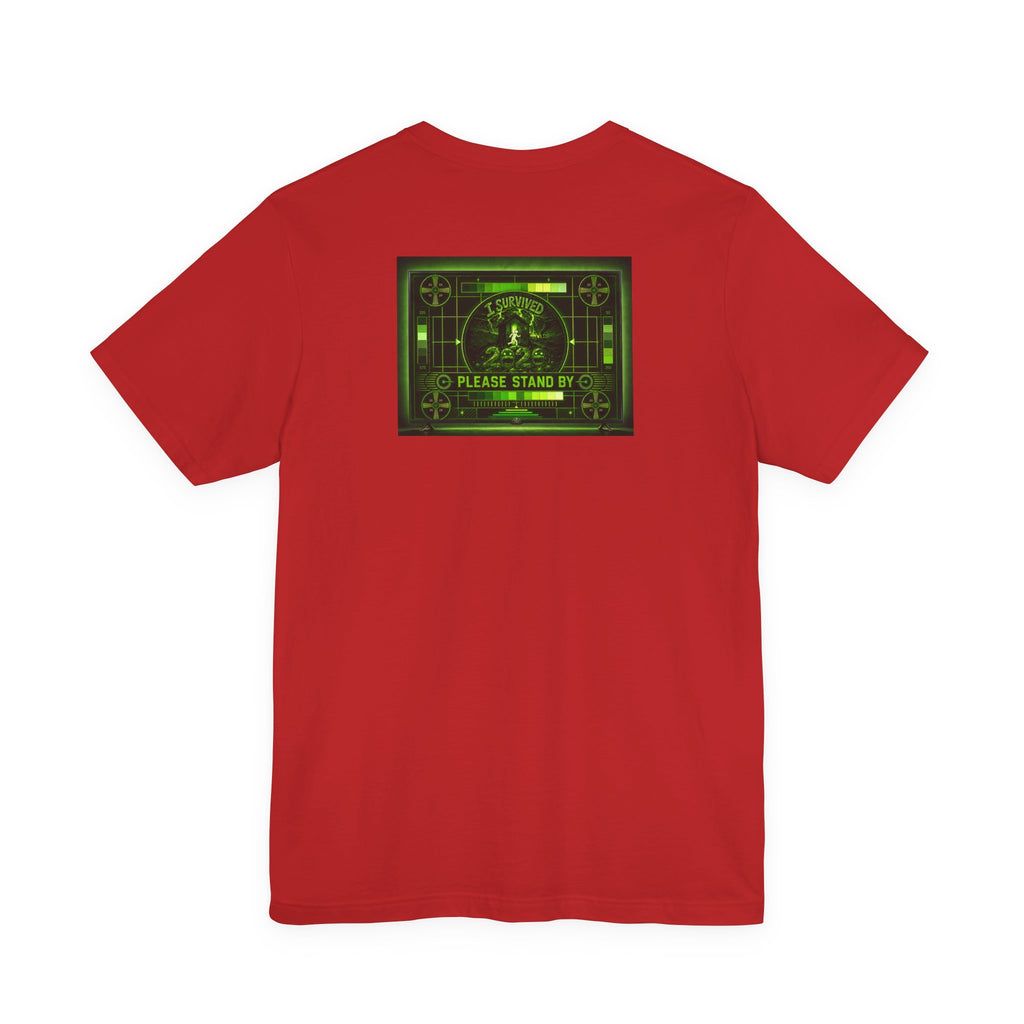 I Survived 2020 — "Please Stand By" Test Pattern Toxic Signal Tee Summer Premiere Unisex Jersey Short Sleeve Tee