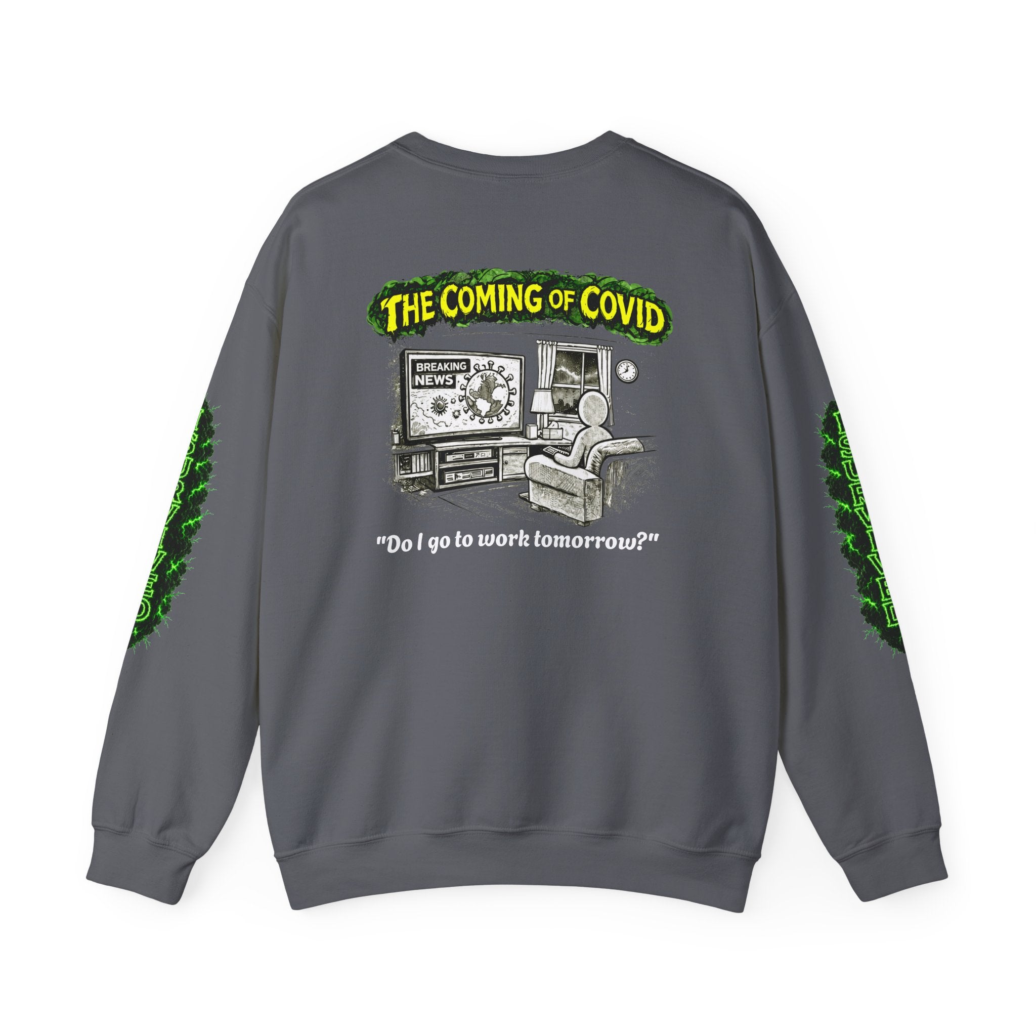I Survived 2020 — PANDEMIC S1:E2: Director's Cut "The Coming of COVID" Unisex Heavy Blend™ Crewneck Sweatshirt