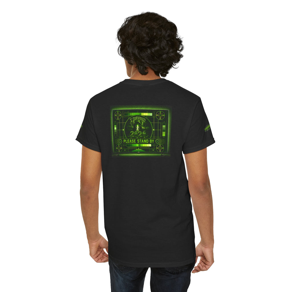 I Survived 2020 — "Please Stand By" Test Pattern Toxic Signal Tee Special Edition Summer Premiere Unisex Heavy Cotton Tee