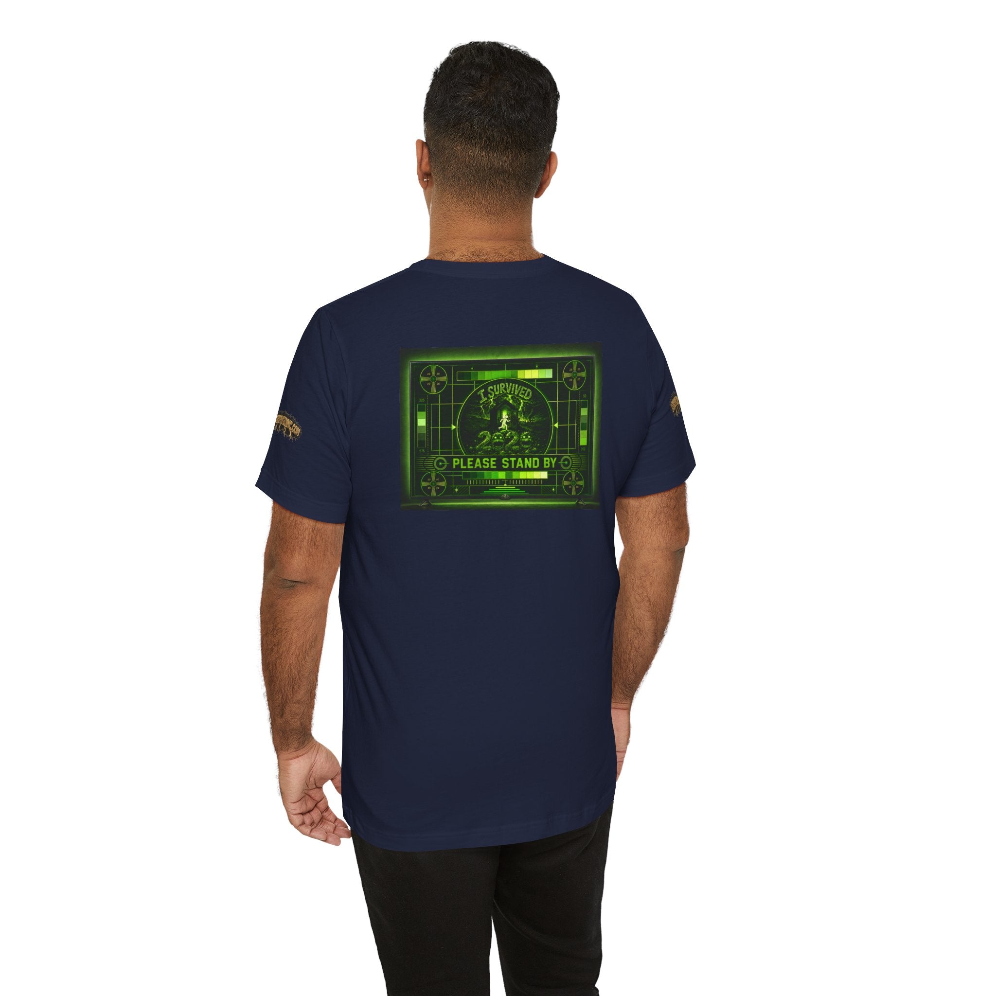 I Survived 2020 — "Please Stand By" Test Pattern Toxic Signal Tee Special Edition Summer Premiere Unisex Jersey Short Sleeve Tee
