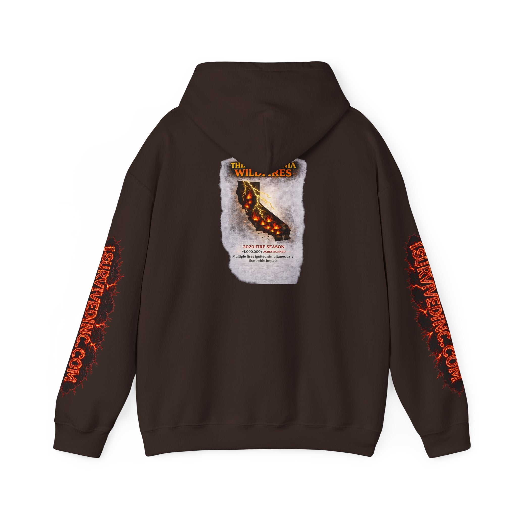 I Survived 2020 — S2:E3 "The California Wildfires" | Wildfire Edition Memorial Hoodie Sweatshirt