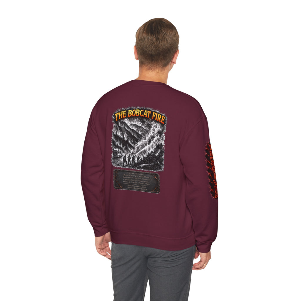 I Survived 2020 — WILDFIRES S2:E2: Director's Cut "The Bobcat Fire" Memorial Unisex Heavy Blend™ Crewneck Sweatshirt