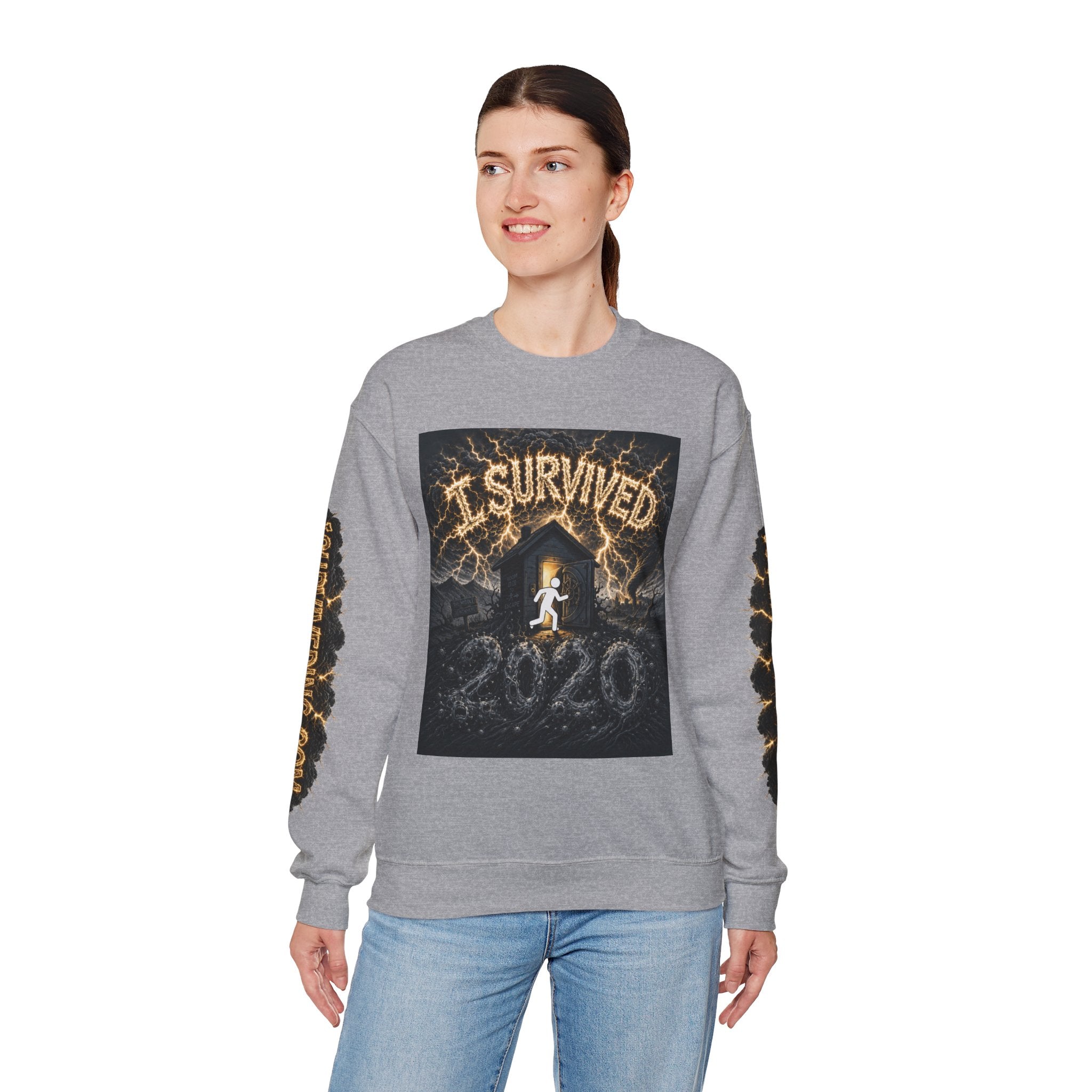 I Survived 2020 — Original PILOT Design: Special Edition Unisex Heavy Blend™ Crewneck Sweatshirt