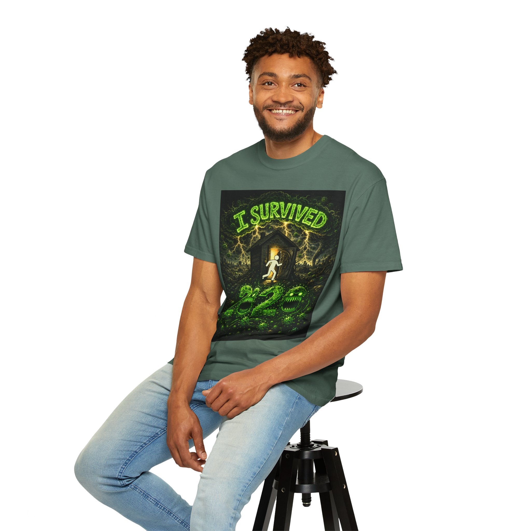 I Survived 2020 — S1:E1 "COVID-19: The Coronavirus" | Pandemic Edition Unisex Garment-Dyed T-shirt