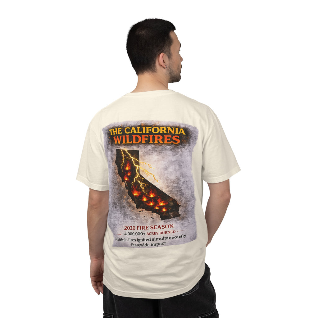 I Survived 2020 — Director's Cut S2:E3 "The California Wildfires" | Wildfire Edition Memorial Unisex Garment-Dyed T-shirt