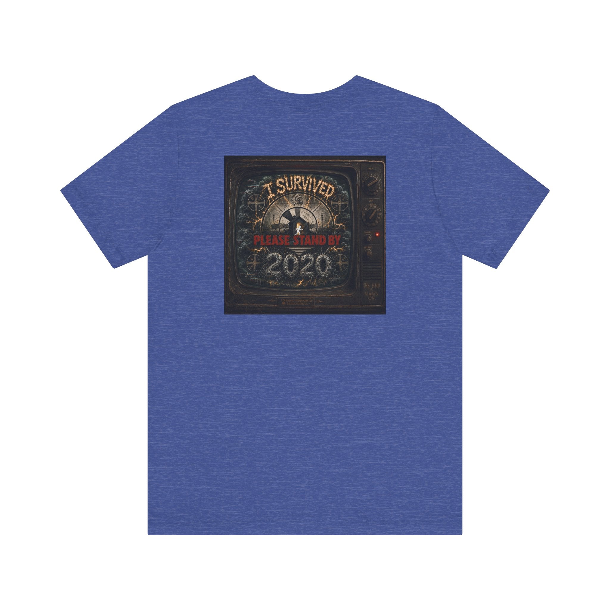 I Survived 2020 — "Please Stand By" Test Pattern Tee Summer Premier Unisex Jersey Short Sleeve Tee