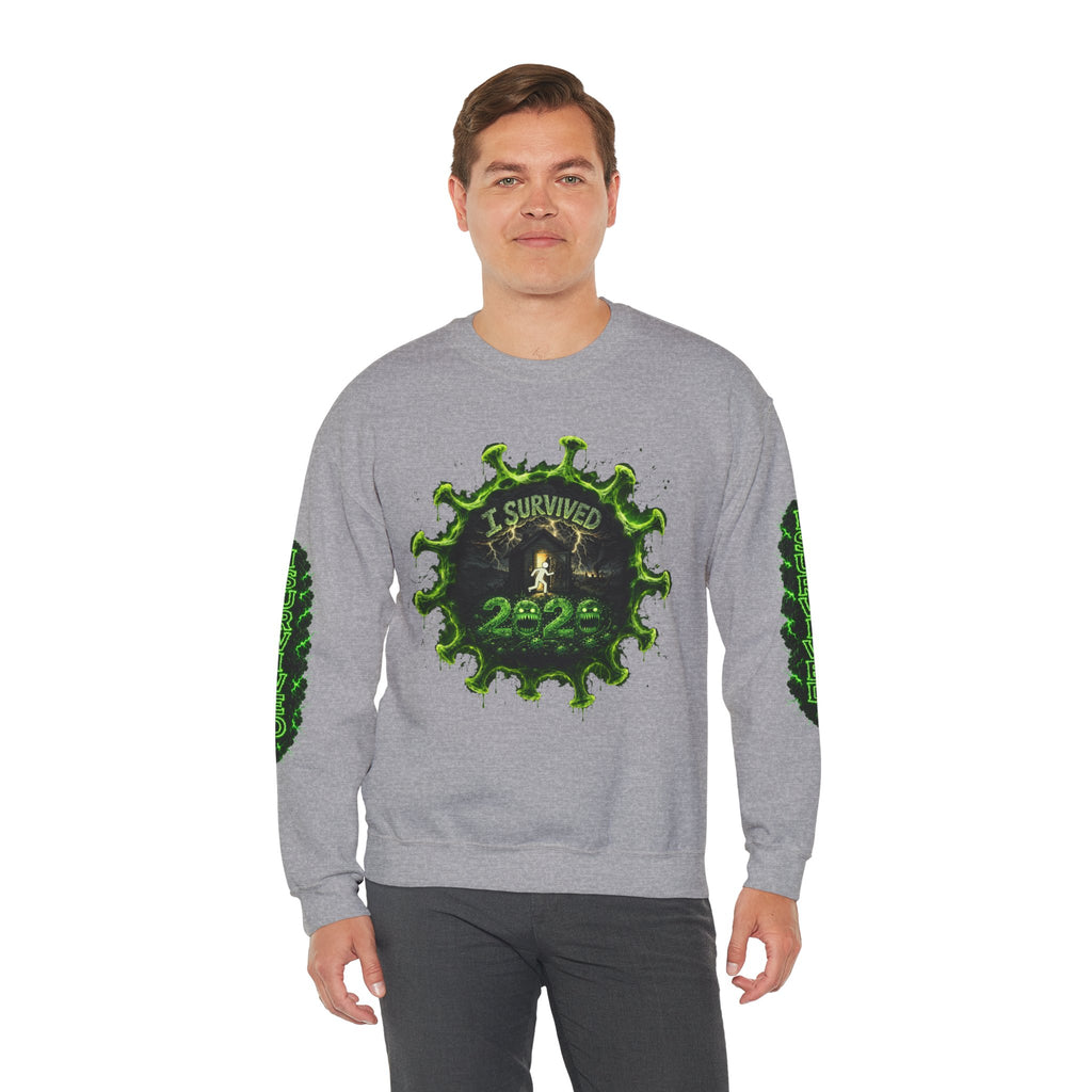I Survived 2020 — Director's Cut S1:E3 "The Jab!" | Pandemic Edition Unisex Heavy Blend™ Crewneck Sweatshirt
