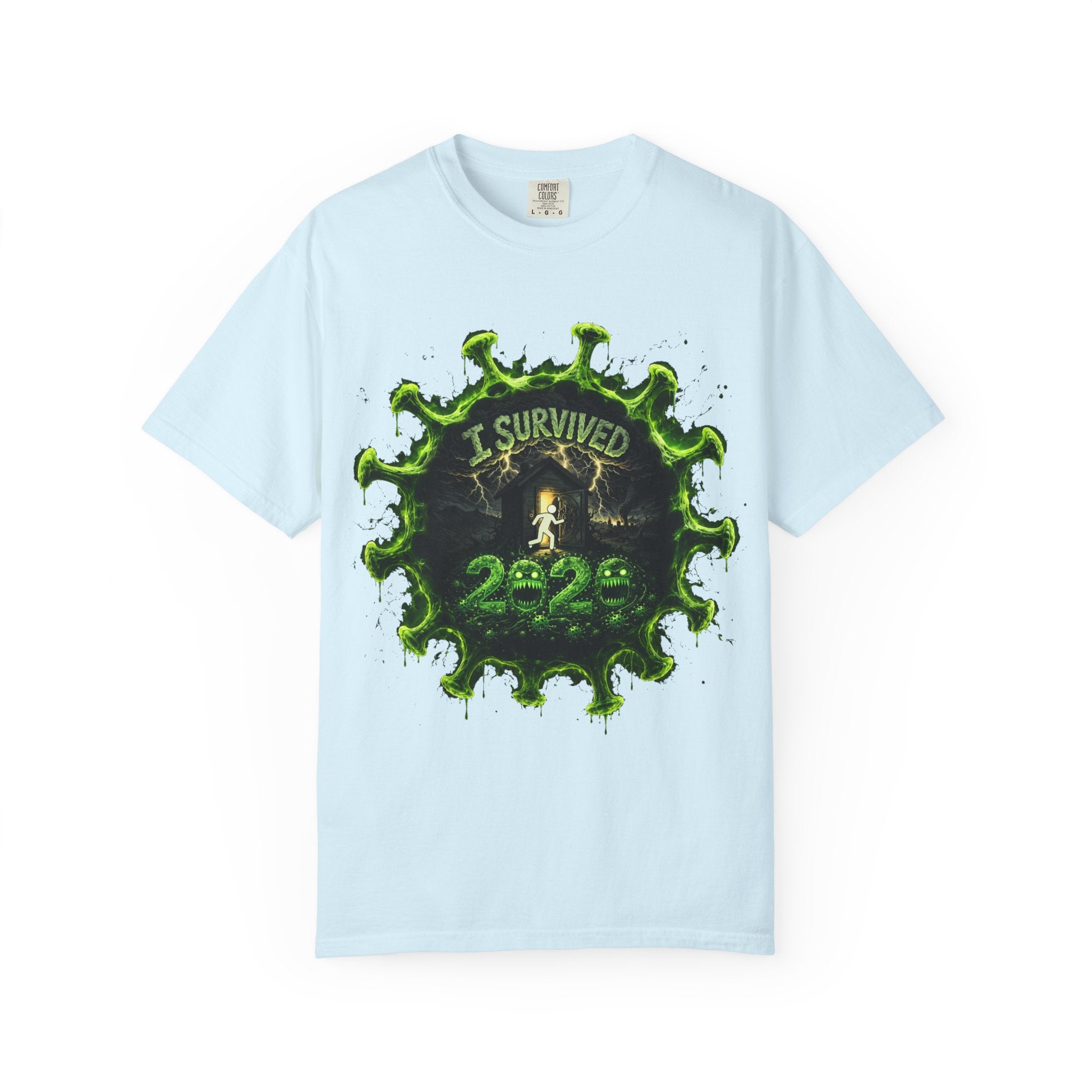 I Survived 2020 — Director's Cut S1:E3 "The Jab!" | Pandemic Edition Unisex Garment-Dyed T-shirt