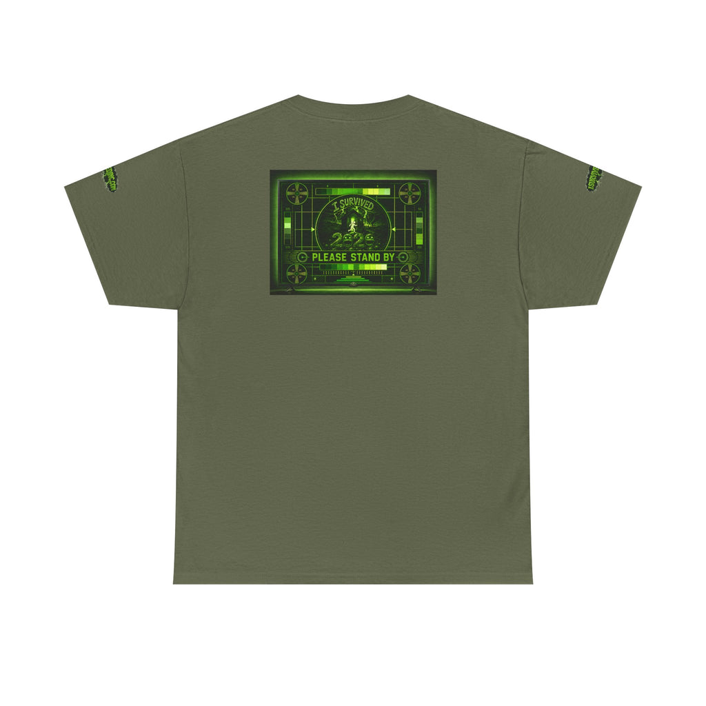 I Survived 2020 — "Please Stand By" Test Pattern Toxic Signal Tee Special Edition Summer Premiere Unisex Heavy Cotton Tee