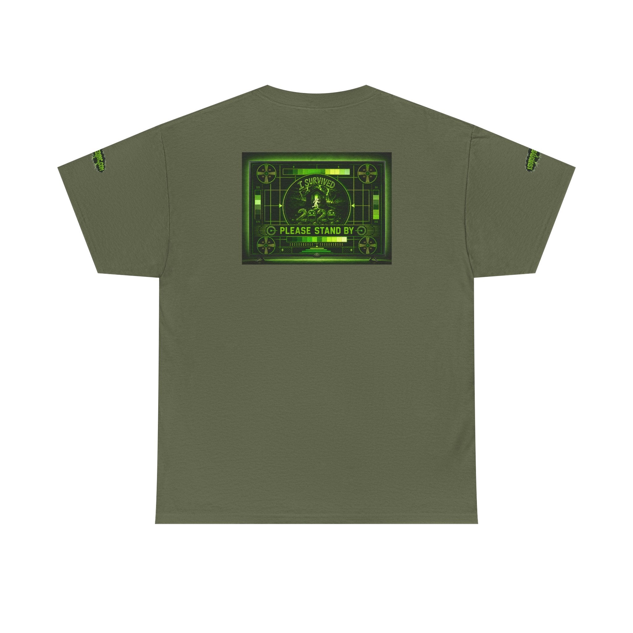 I Survived 2020 — "Please Stand By" Test Pattern Toxic Signal Tee Special Edition Summer Premiere Unisex Heavy Cotton Tee