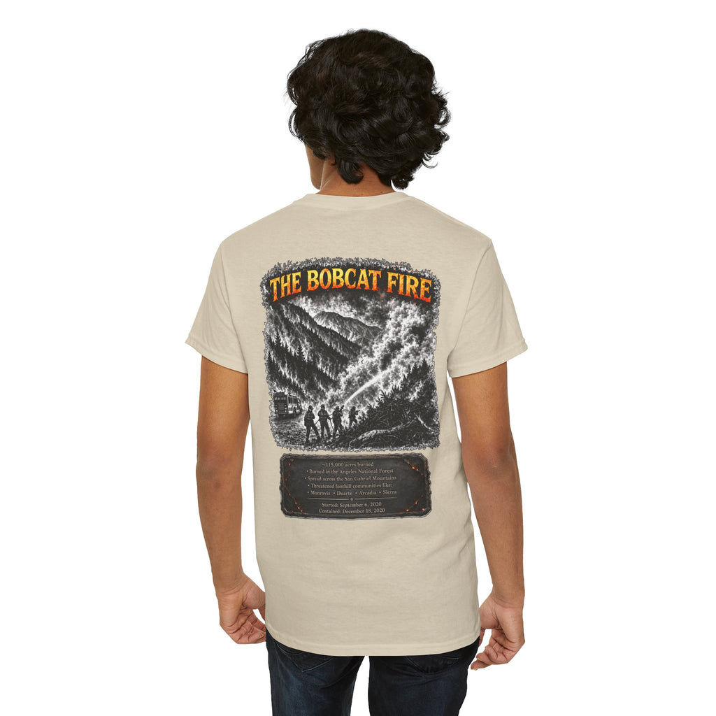 I Survived 2020 — WILDFIRES S2:E2: "The Bobcat Fire" Memorial Unisex Heavy Cotton Tee