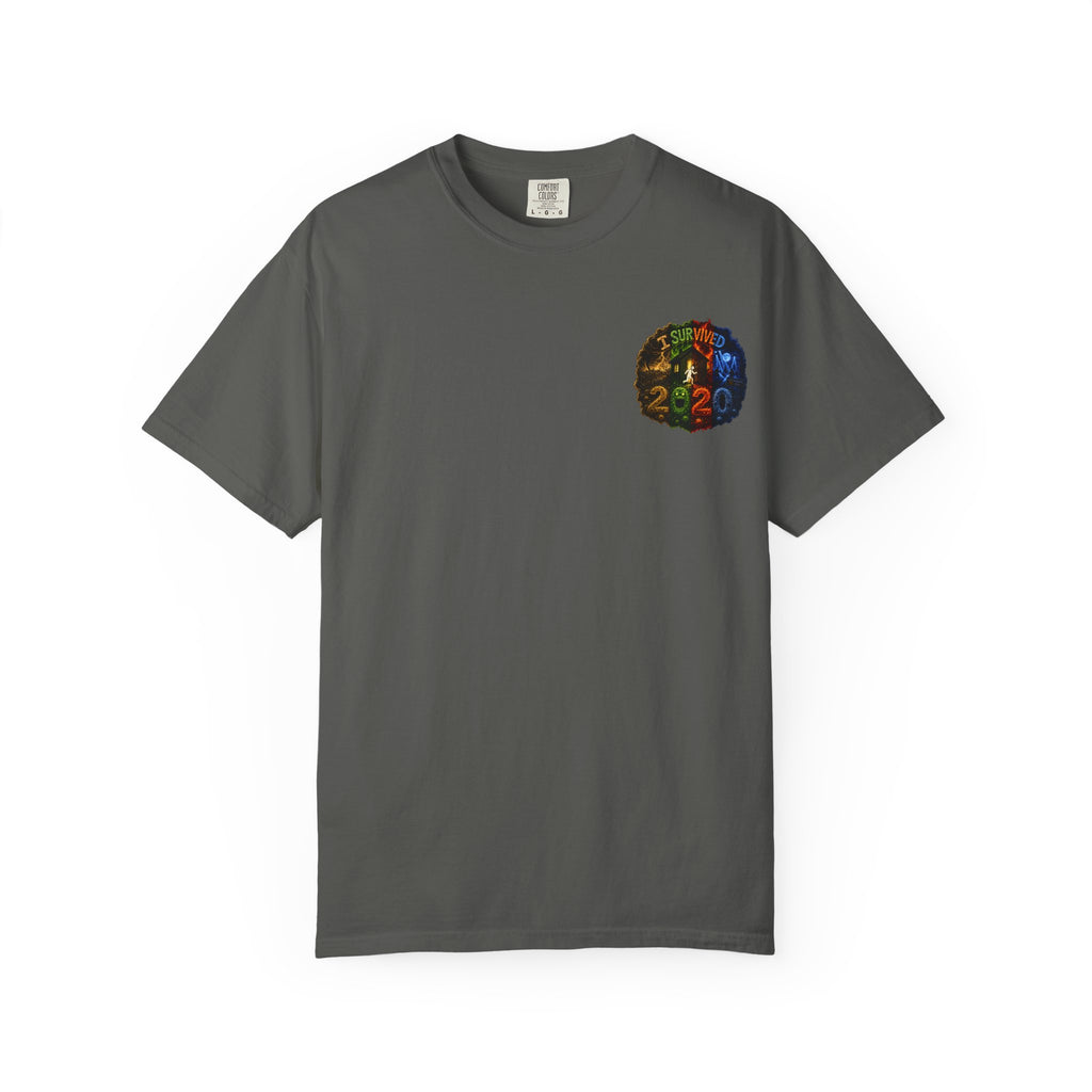 I Survived 2020 — "No Signal" Test Pattern Tee Alien Broadcast Finale Summer Premiere Unisex Garment-Dyed T-shirt