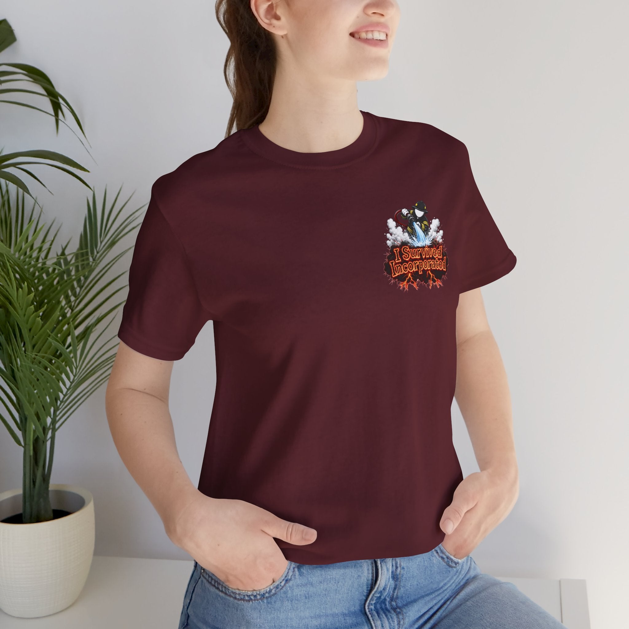 I Survived 2020 — "Please Stand By" Test Pattern Tee Wildfire Signal Edition Summer Premiere Unisex Jersey Short Sleeve Tee