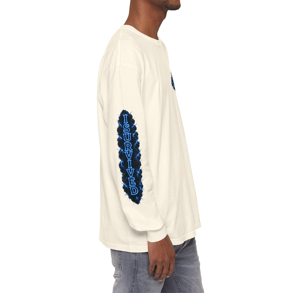 I Survived 2020 — "Please Stand By" Test Pattern Tee Lockdown Special Edition Summer Exclusive Unisex Garment-Dyed Long Sleeve T-Shirt