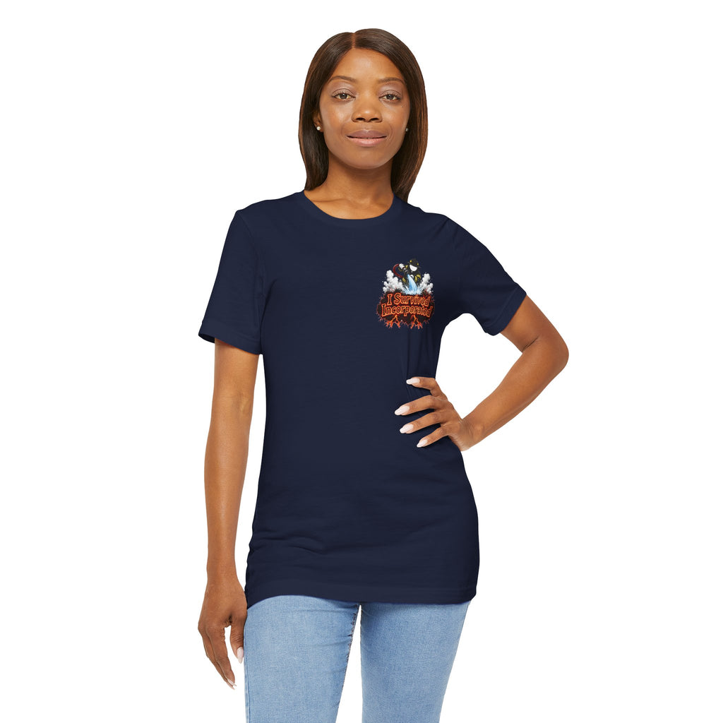 I Survived 2020 — "Please Stand By" Test Pattern Tee Wildfire Signal Edition Summer Premiere Unisex Jersey Short Sleeve Tee