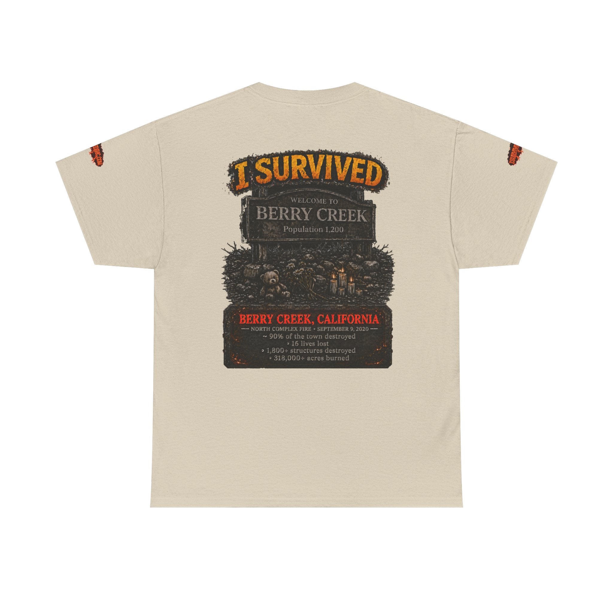 I Survived 2020 — Director's Cut S2:E1 "Berry Creek" | Wildfire Edition Memorial Unisex Heavy Cotton Tee (SPECIAL EDITION)