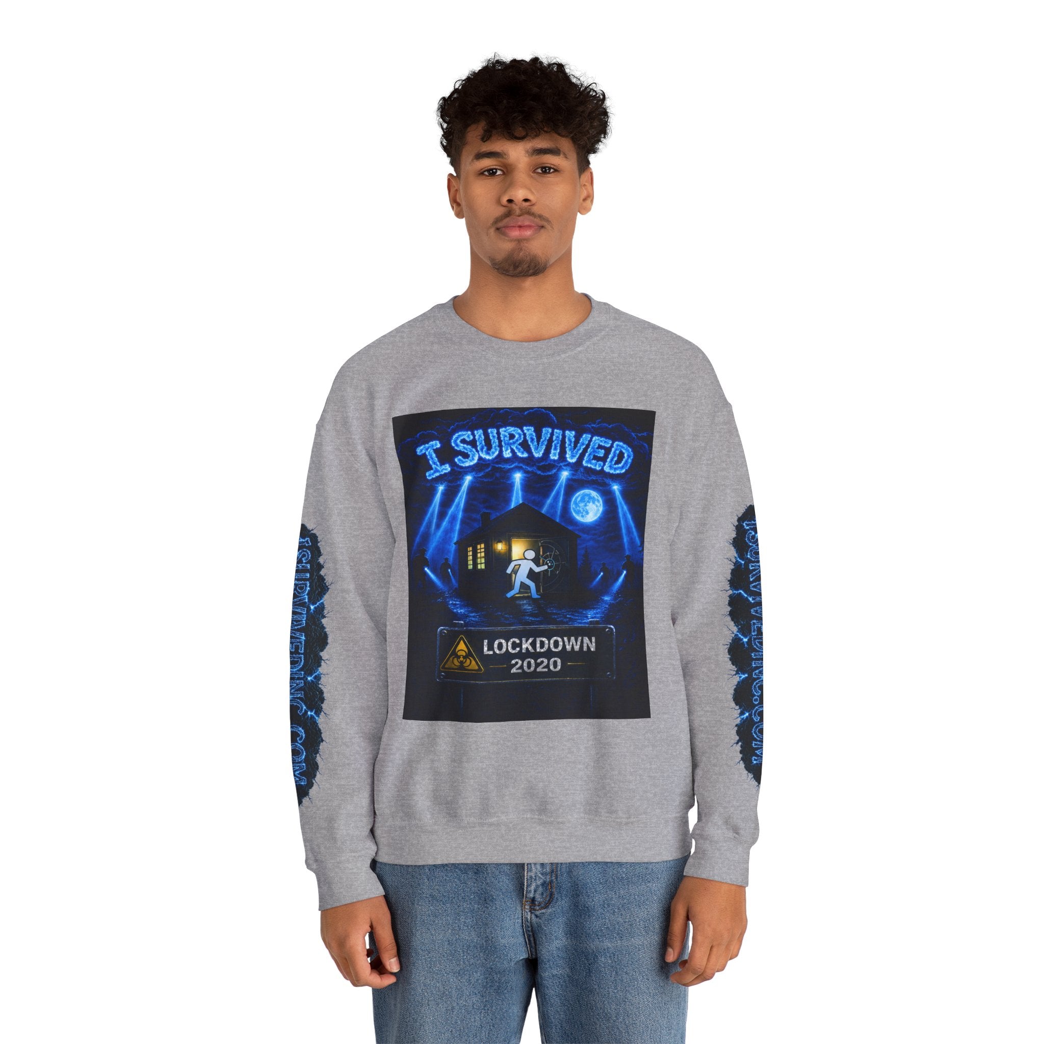 I Survived 2020 — LOCKDOWN S3:E2: Special Edition "Dating Under Lockdown" Unisex Heavy Blend™ Crewneck Sweatshirt