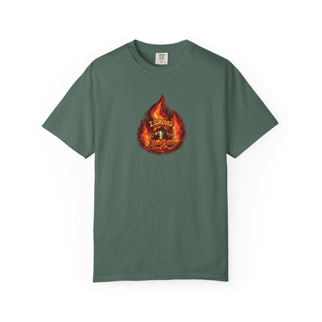 I Survived 2020 — WILDFIRES S2:E4: Director's Cut "Western U.S. Wildfire Season" Memorial Unisex Garment-Dyed T-shirt