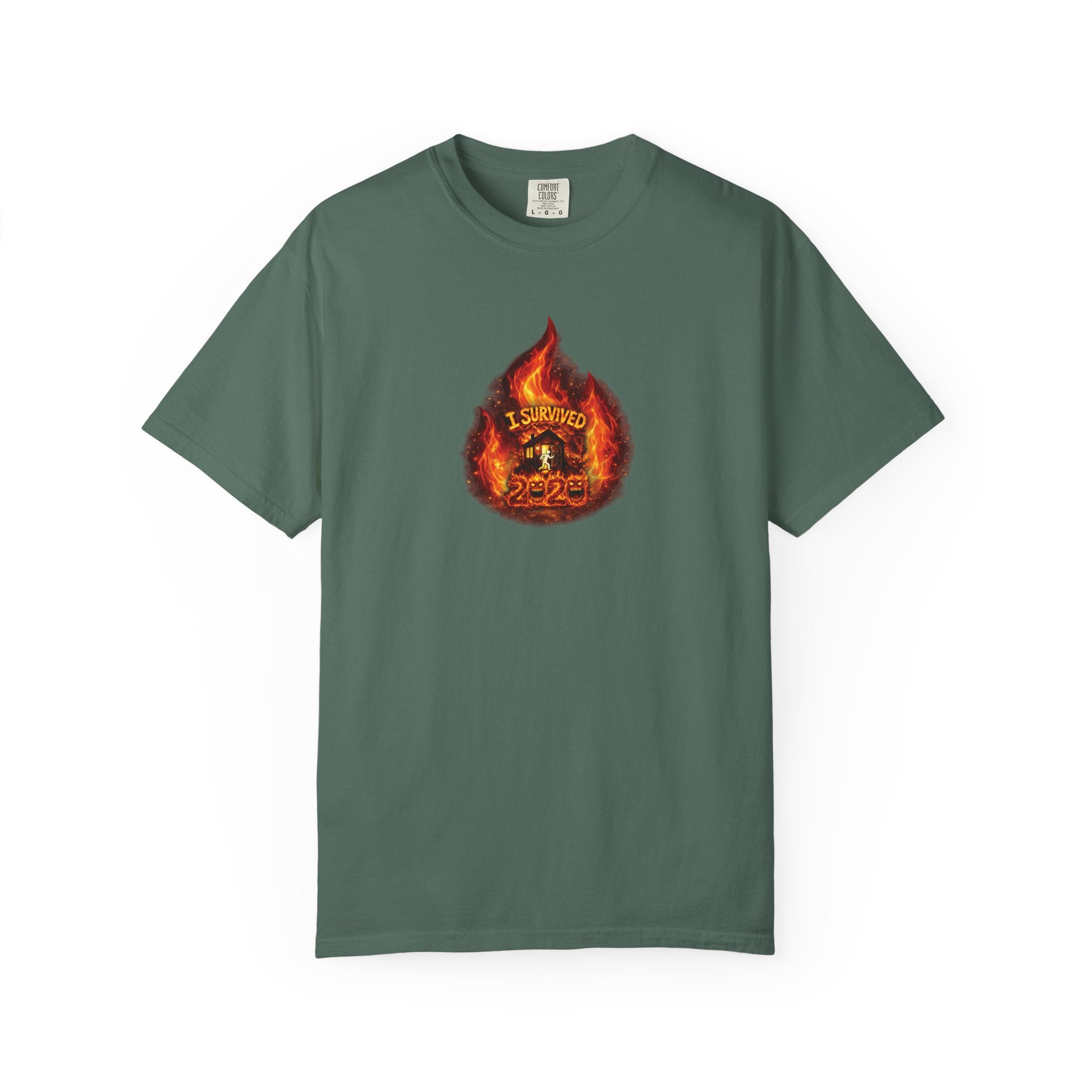 I Survived 2020 — WILDFIRES S2:E4: Director's Cut "Western U.S. Wildfire Season" Memorial Unisex Garment-Dyed T-shirt