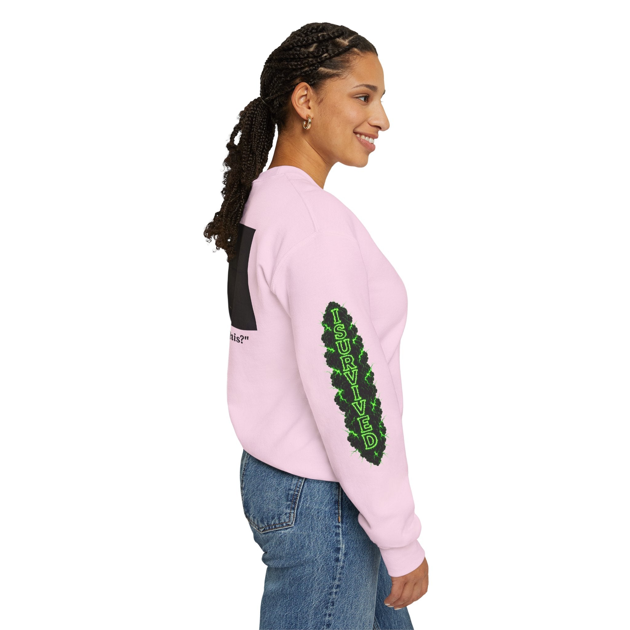 I Survived 2020 — PANDEMIC S1:E3: Director's Cut "The Jab!" Unisex Heavy Blend™ Crewneck Sweatshirt