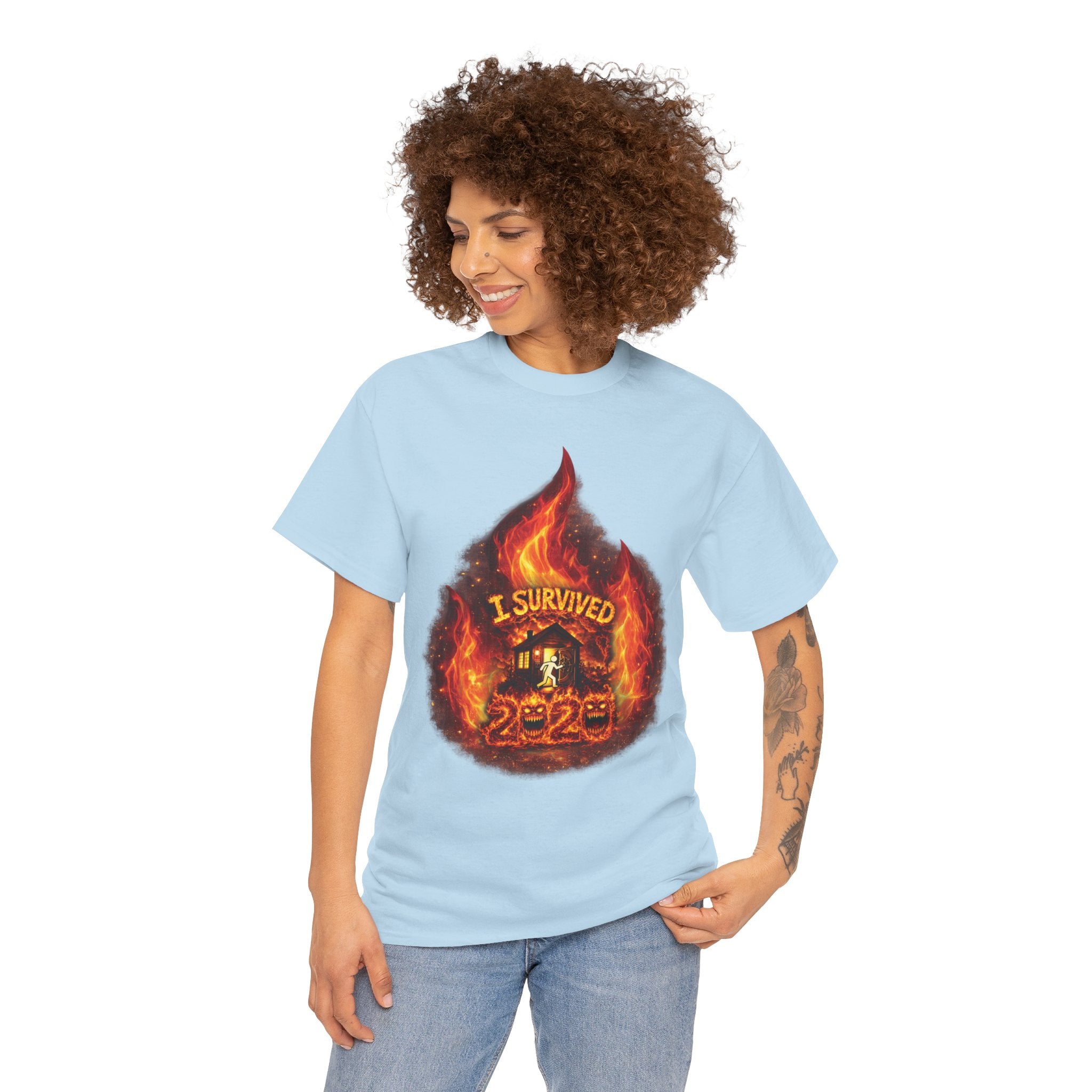 I Survived 2020 — Director's Cut S2:E1 "Berry Creek" | Wildfire Edition Memorial Unisex Heavy Cotton Tee