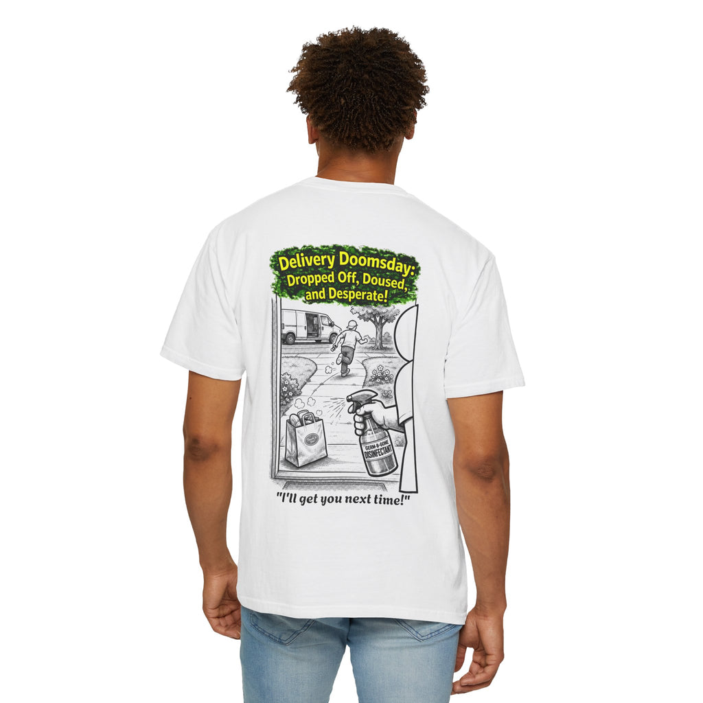 Sobreviví al 2020 — T1:E5 "Apocalipsis de Entregas" | Camiseta unisex teñida de edición Pandemia