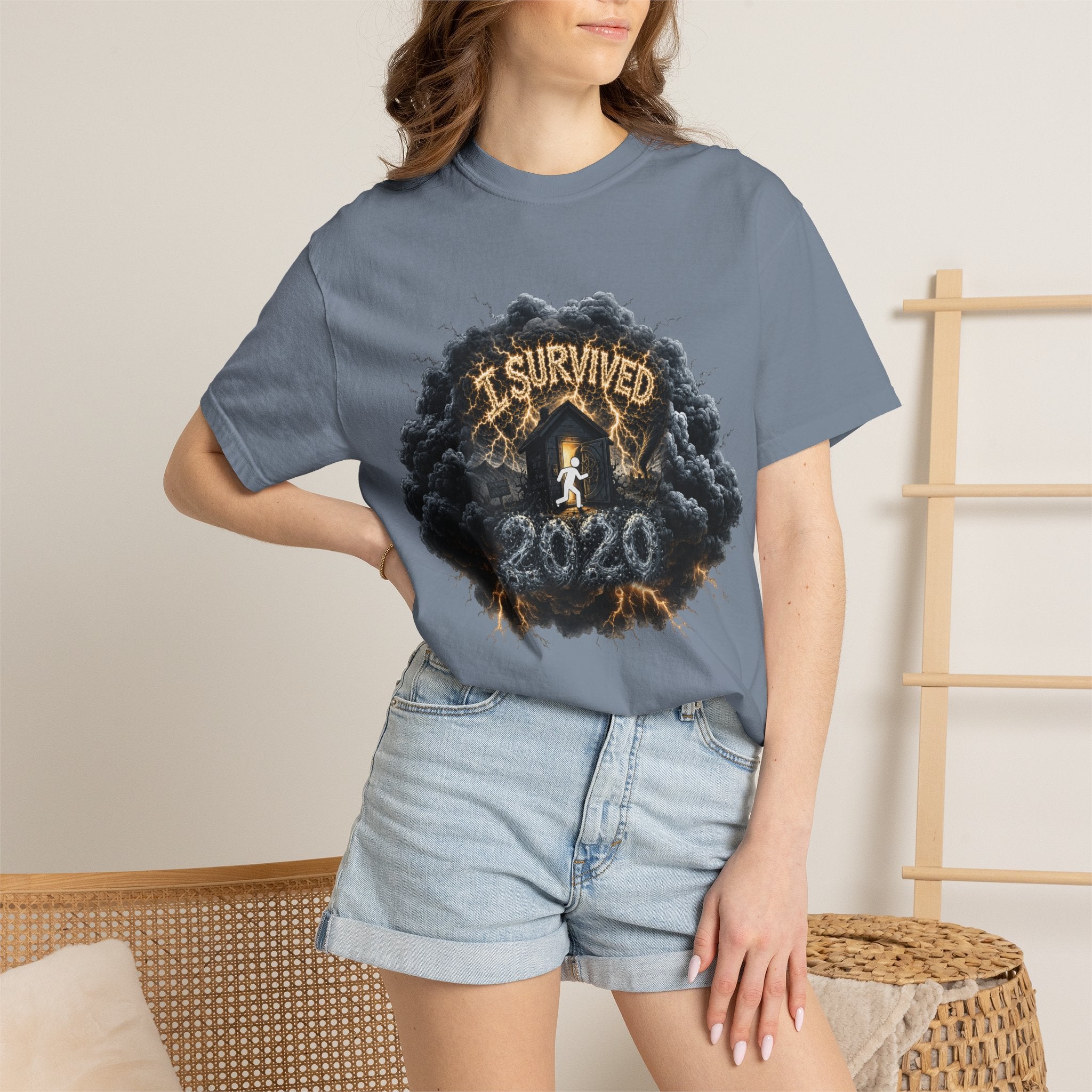 I Survived 2020 — Director's Cut Original Design Teaser Tee | Season 1 Premiere Drop Unisex Garment-Dyed T-shirt