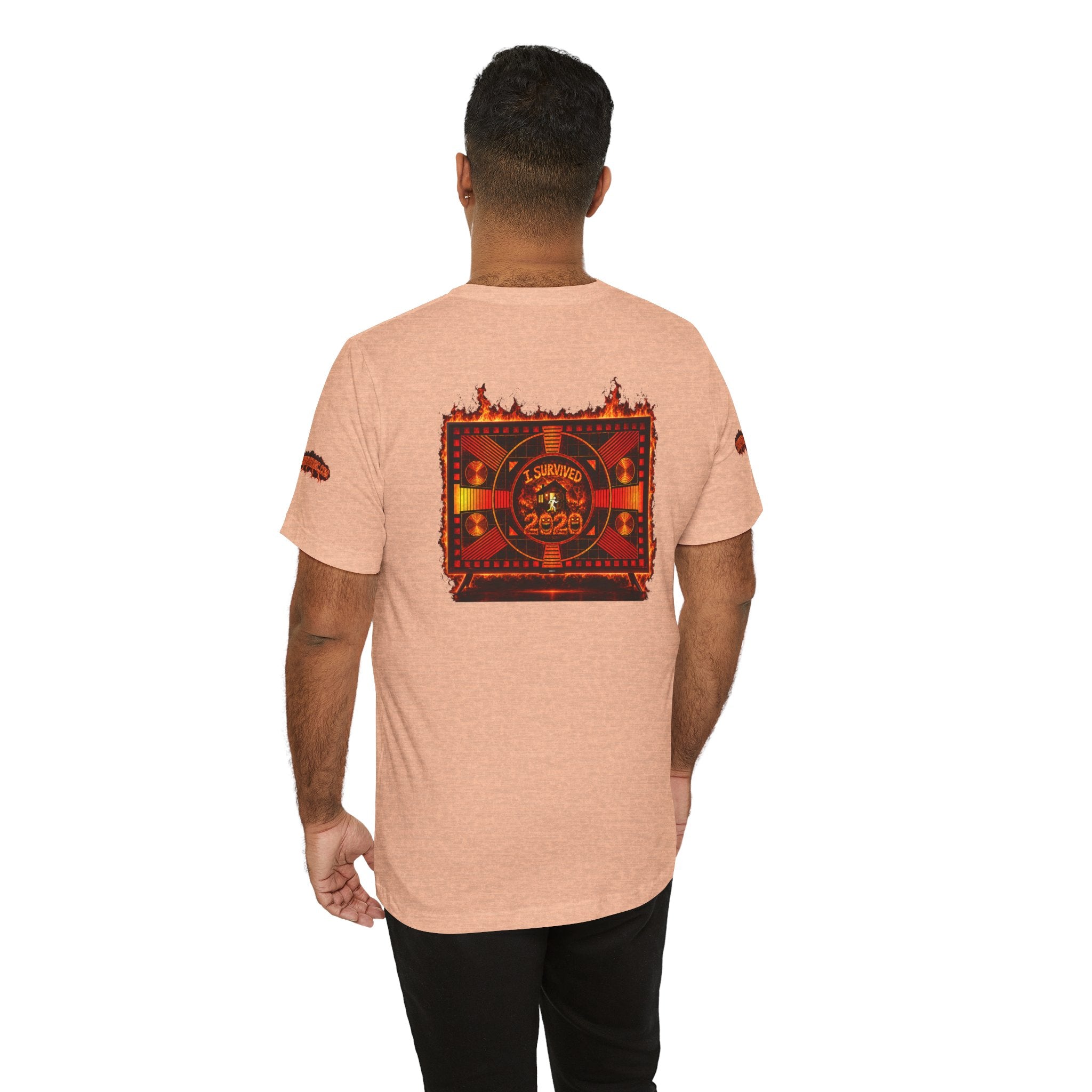 I Survived 2020 — "Please Stand By" Test Pattern Tee Wildfire Signal Special Edition Summer Premiere Unisex Jersey Short Sleeve Tee