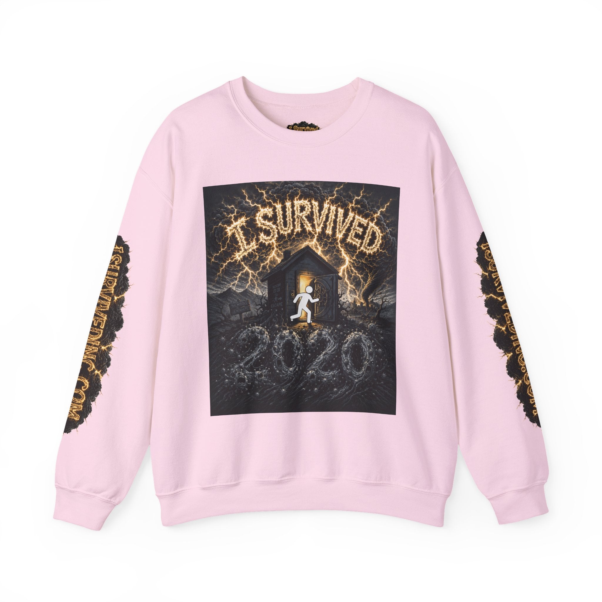 I Survived 2020 — Original Design Teaser Tee | Season 1 Premiere Drop Unisex Heavy Blend™ Crewneck Sweatshirt (SPECIAL EDITION)