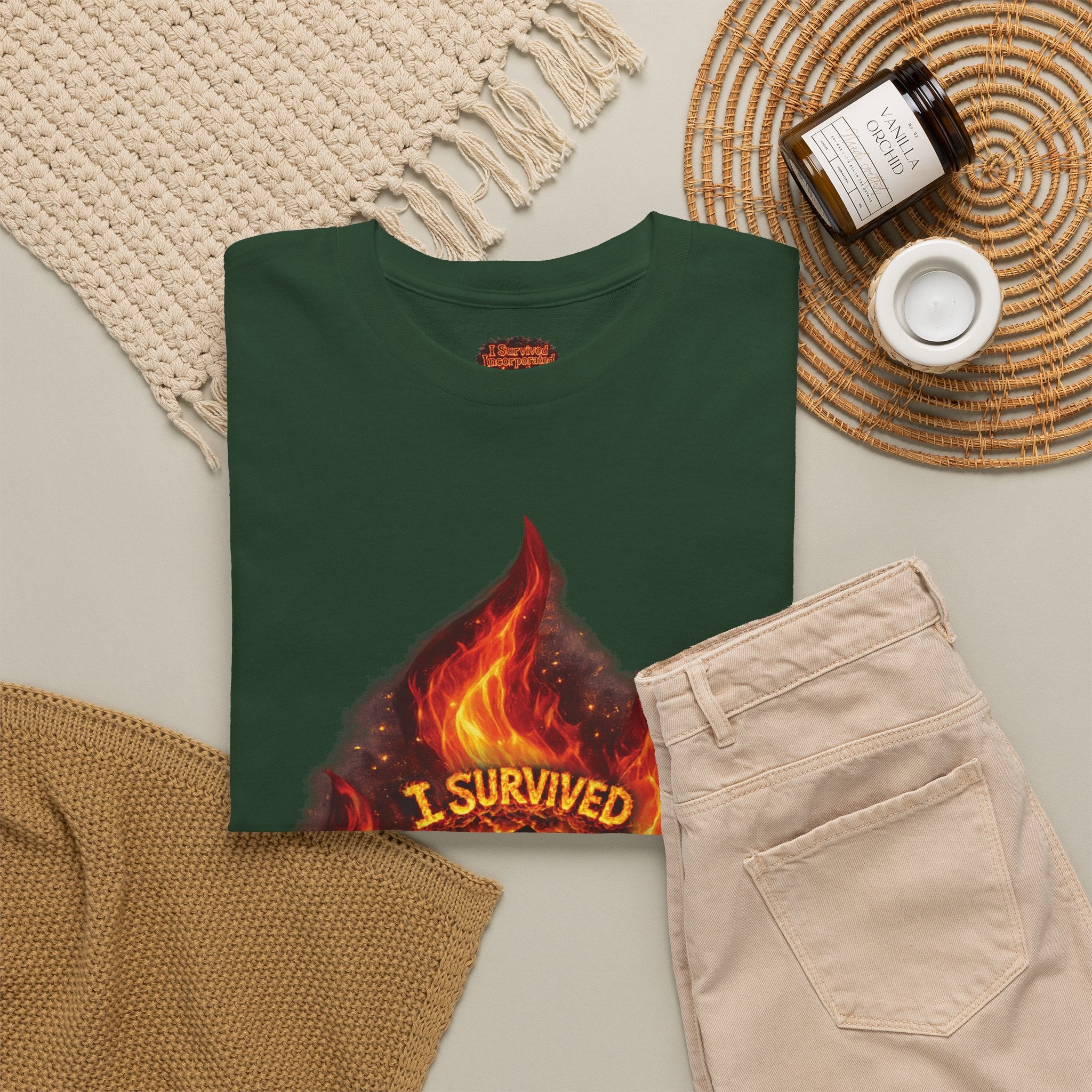 I Survived 2020 — Director's Cut S2:E3 "The California Wildfires" | Wildfire Edition Memorial Unisex Heavy Cotton Tee (SPECIAL EDITION)