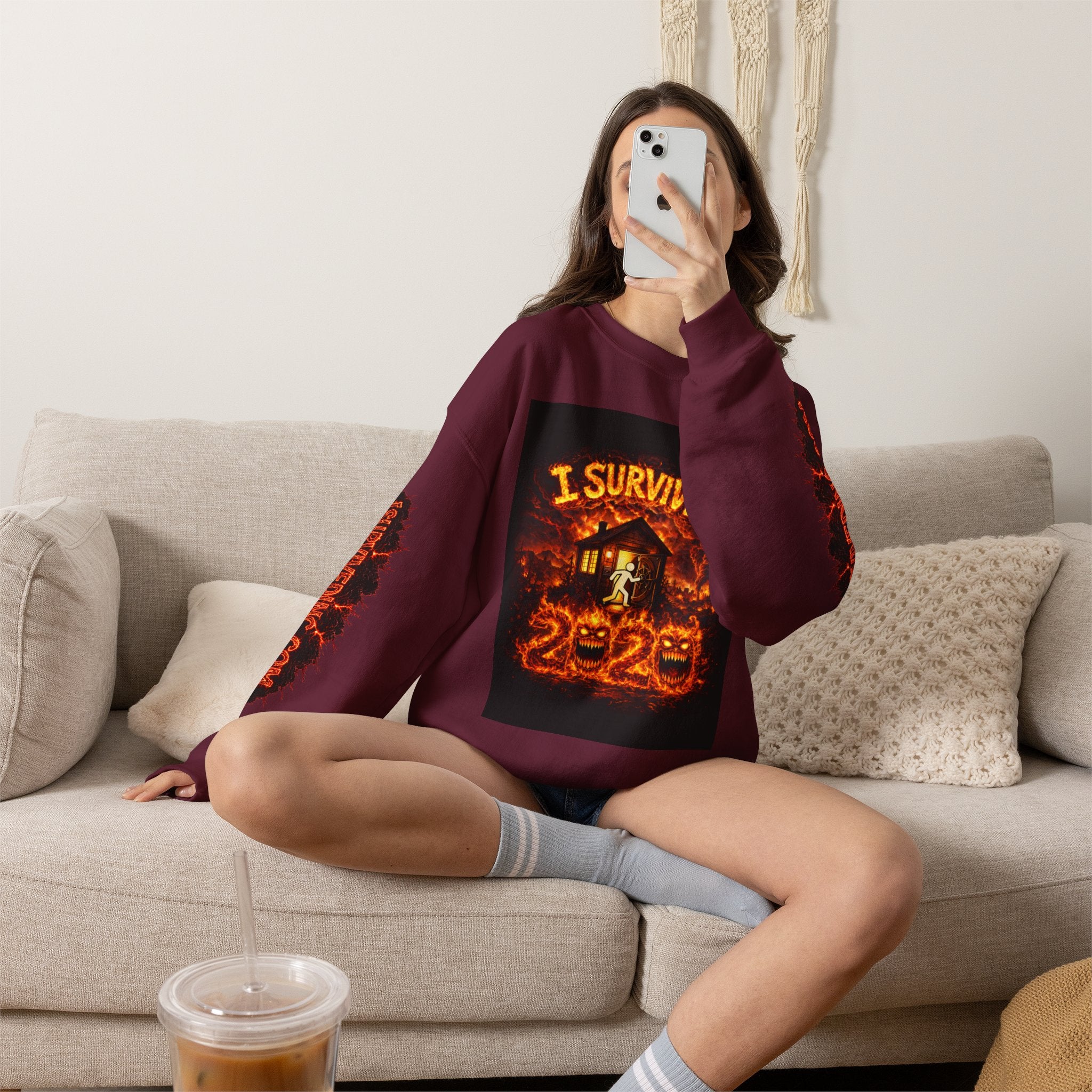 I Survived 2020 — WILDFIRES S2:E1: "Berry Creek" Memorial Unisex Heavy Blend™ Crewneck Sweatshirt