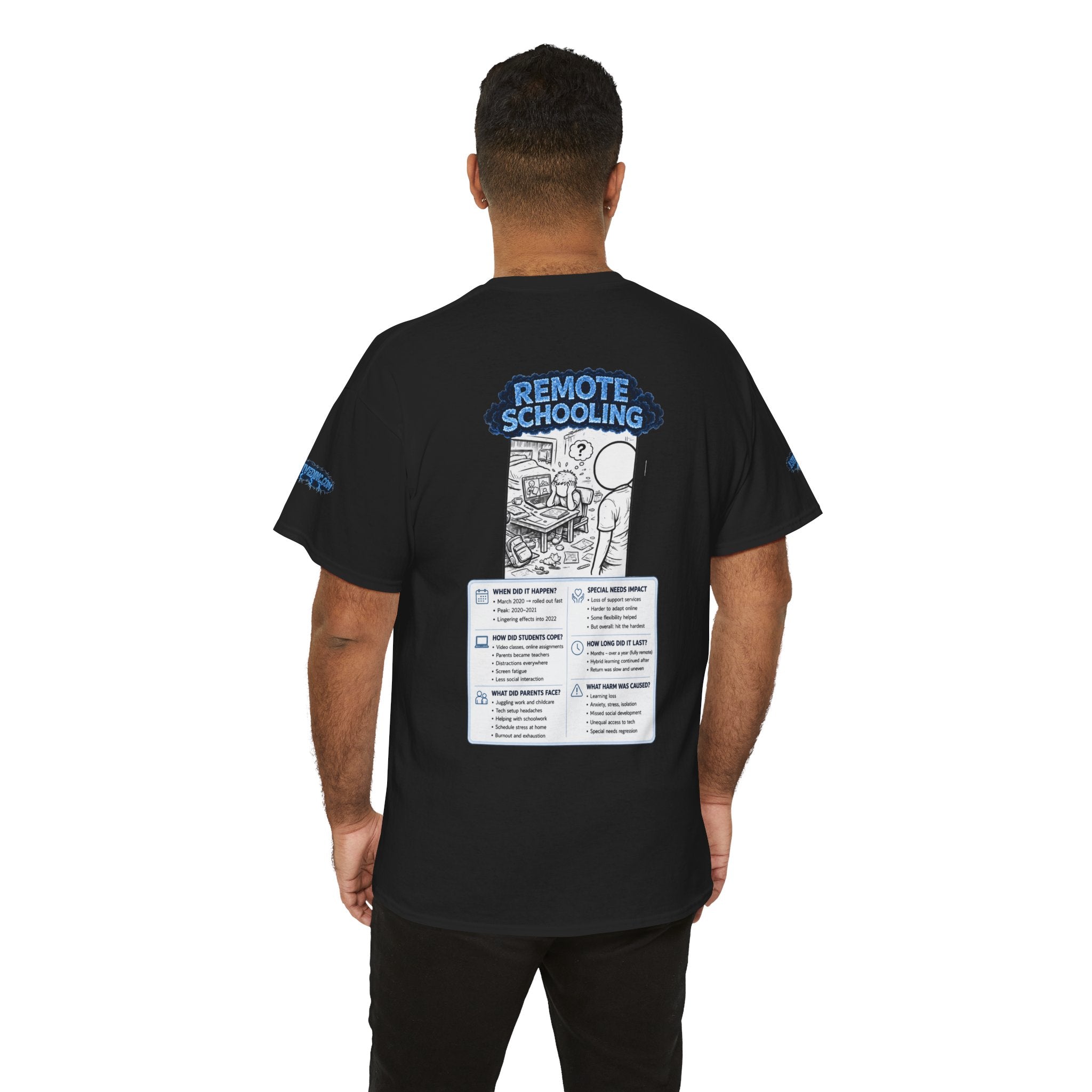 I Survived 2020 — LOCKDOWN S3:E3: Director's Cut Special Edition "Remote Schooling" Unisex Heavy Cotton Tee