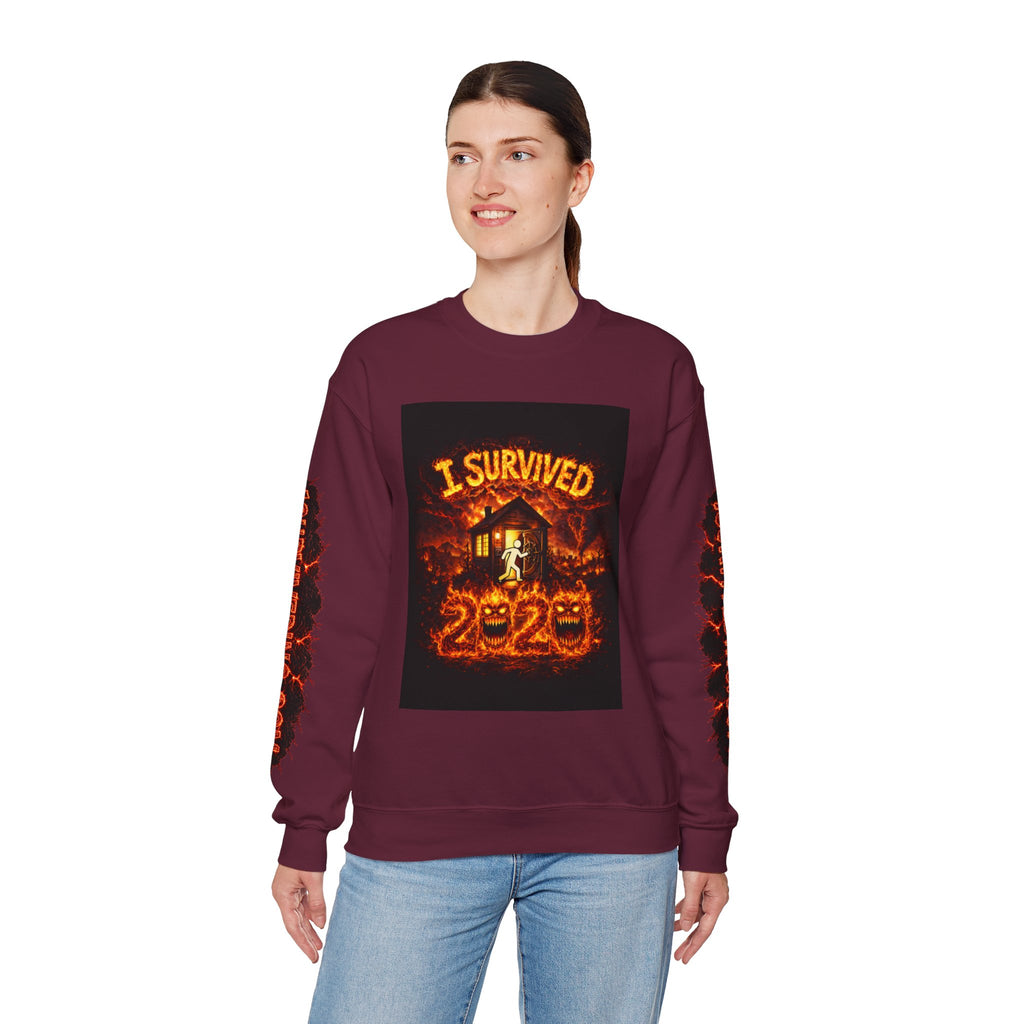 I Survived 2020 — WILDFIRES S2:E1: "Berry Creek" Memorial Unisex Heavy Blend™ Crewneck Sweatshirt