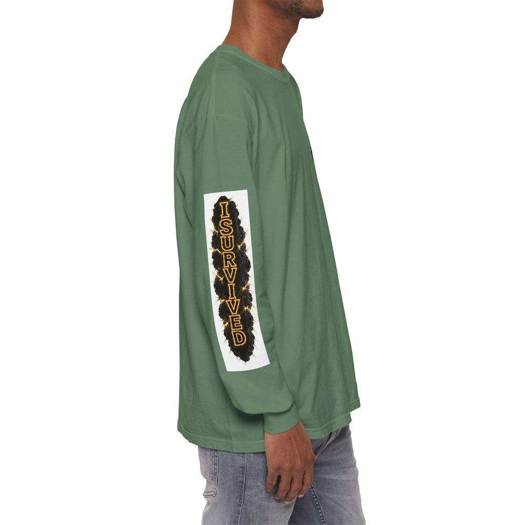 I Survived 2020 — "Please Stand By" Test Pattern Tee Special Edition Summer Premier Unisex Garment-Dyed Long Sleeve T-Shirt
