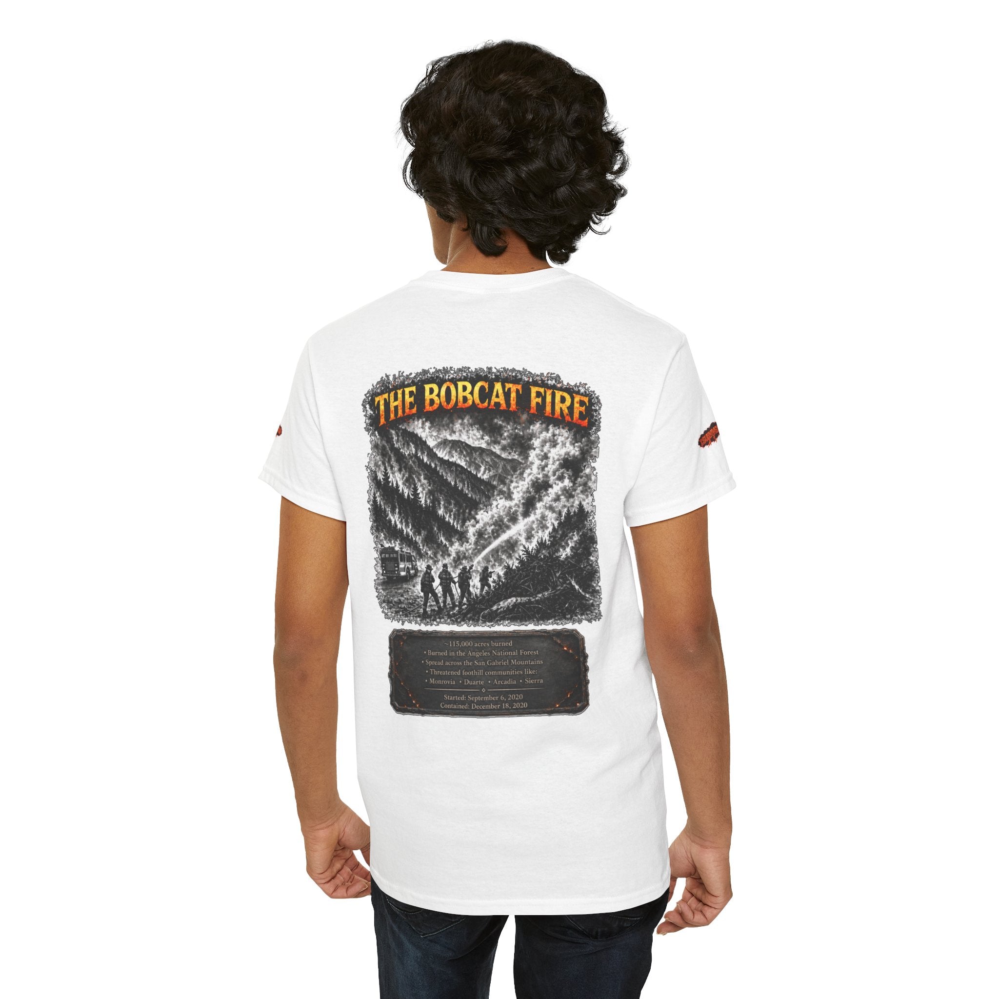 I Survived 2020 — WILDFIRES S2:E2: Special Edition "The Bobcat Fire" Memorial Unisex Heavy Cotton Tee